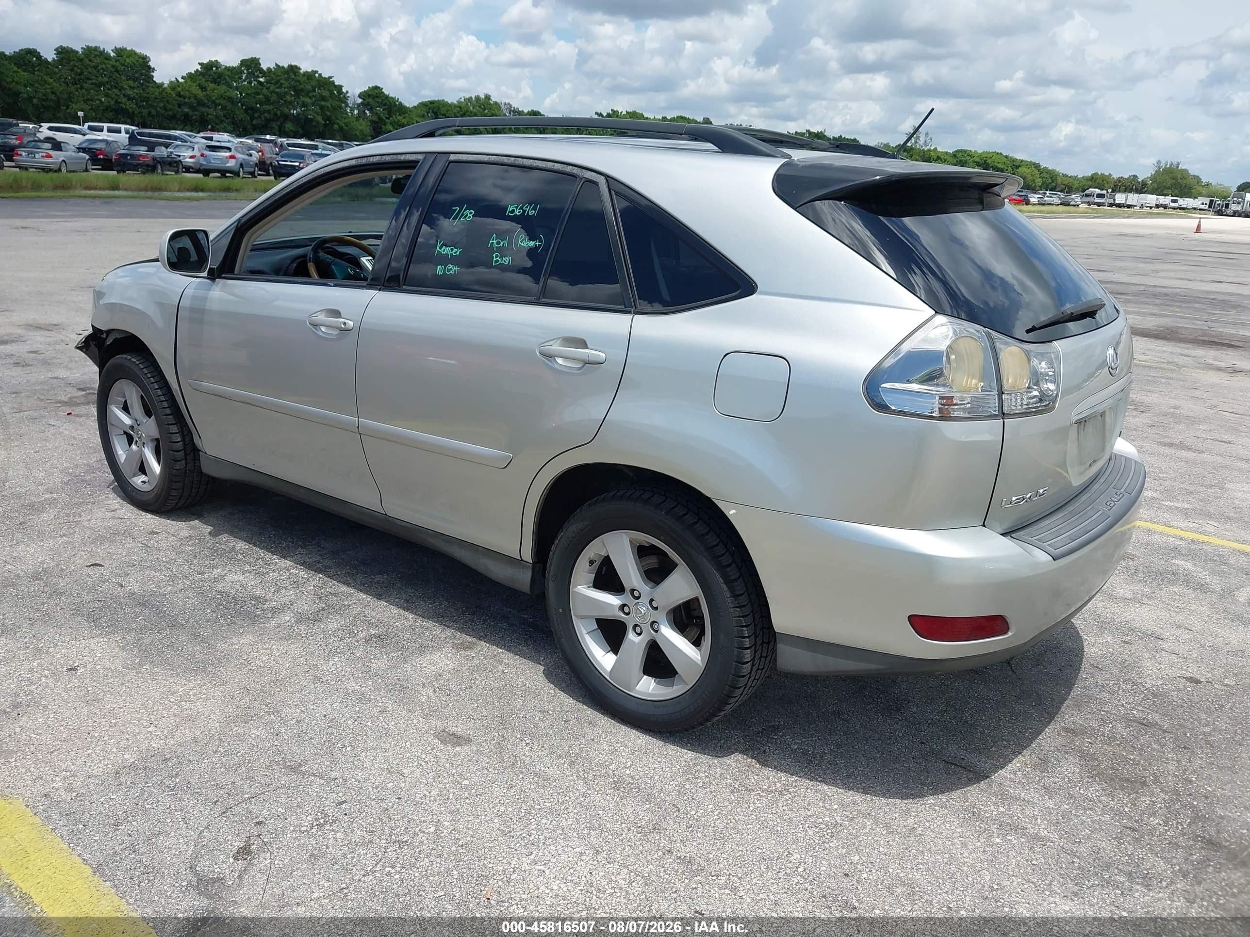 2007 Lexus Rx 350   Silver vin: 2T2GK31U97C014776