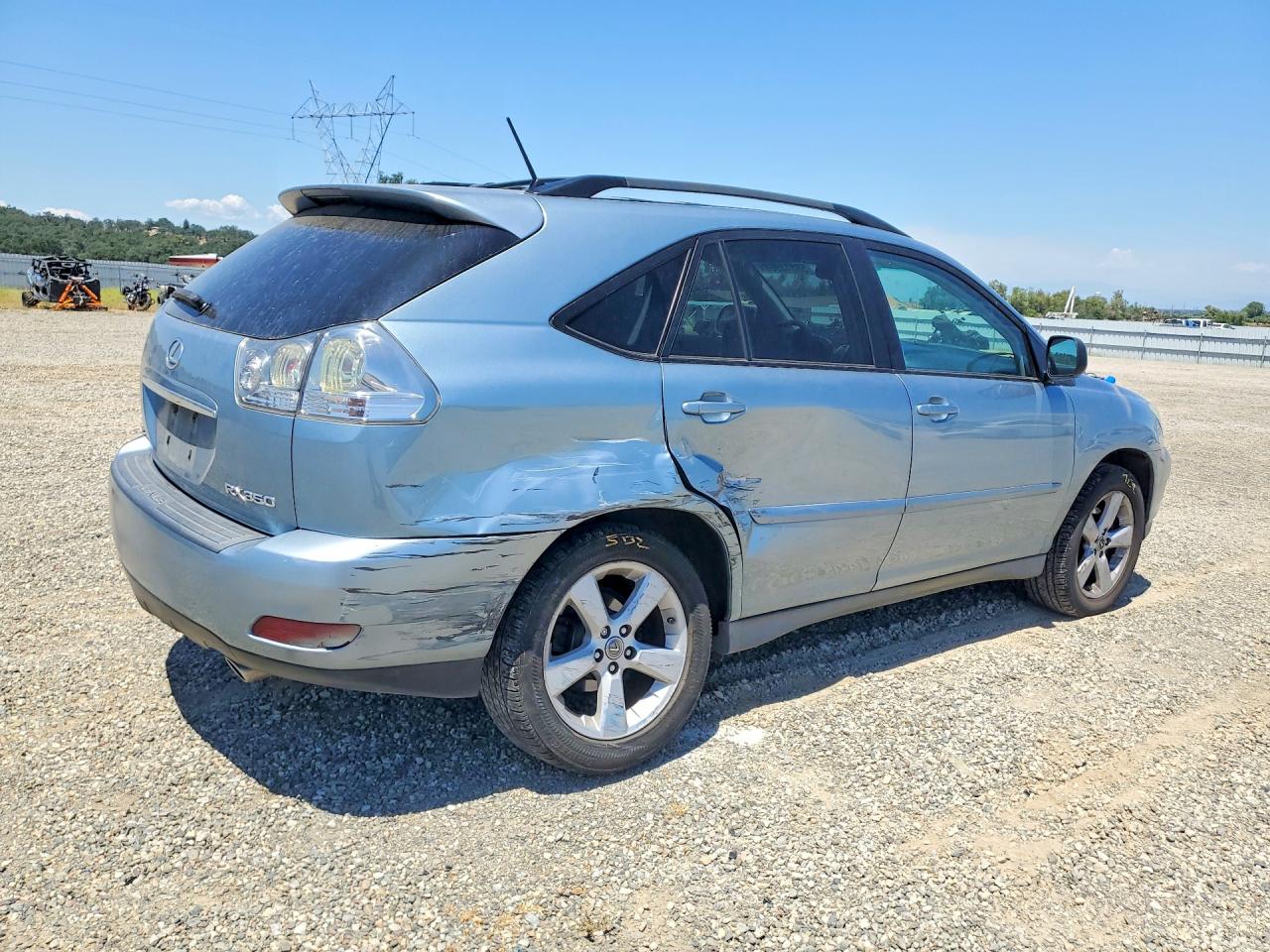 2007 Lexus Rx 350 Blue vin: 2T2GK31U97C020075