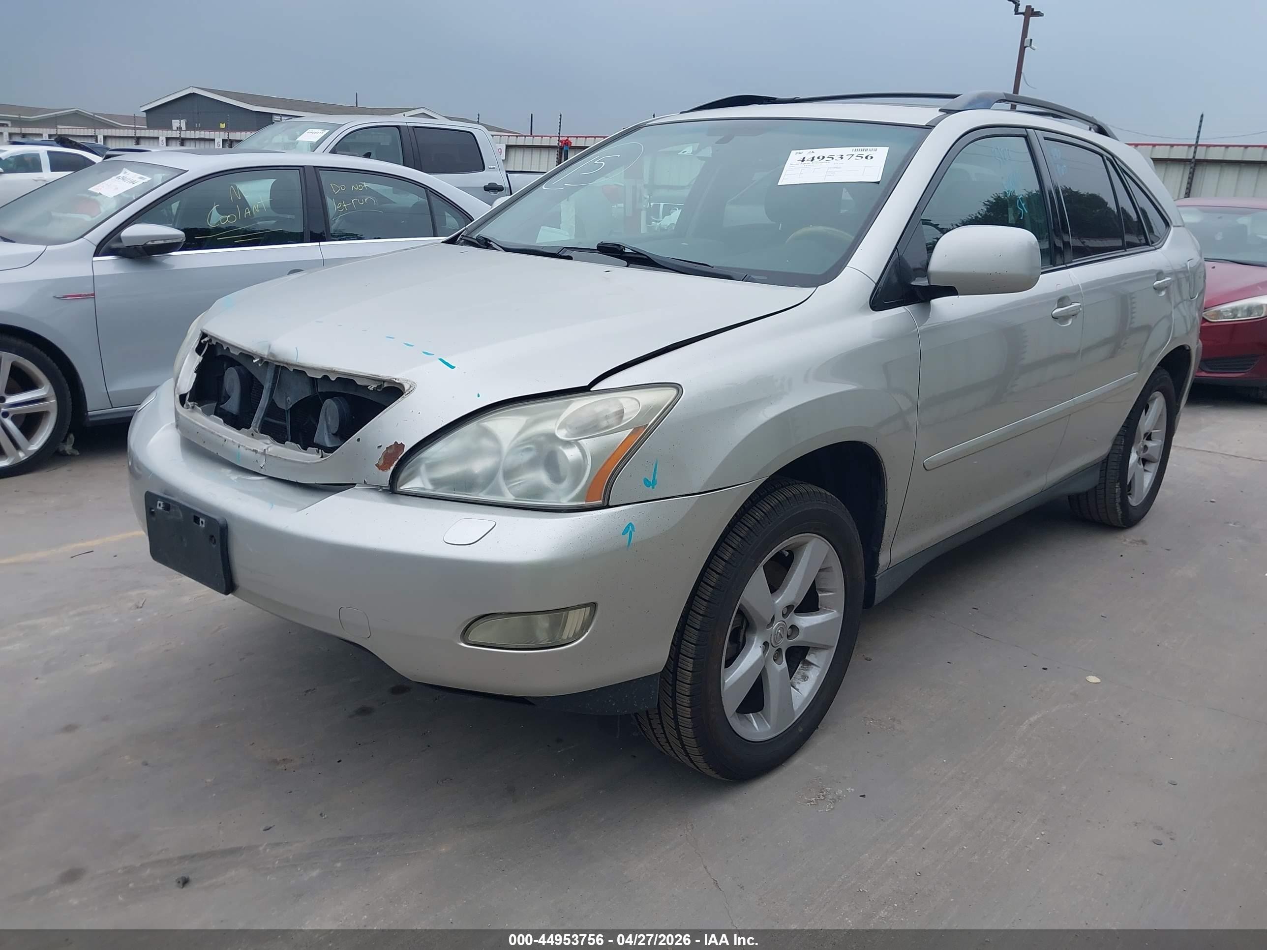 2007 Lexus Rx 350   Серый vin: 2T2GK31U97C020948