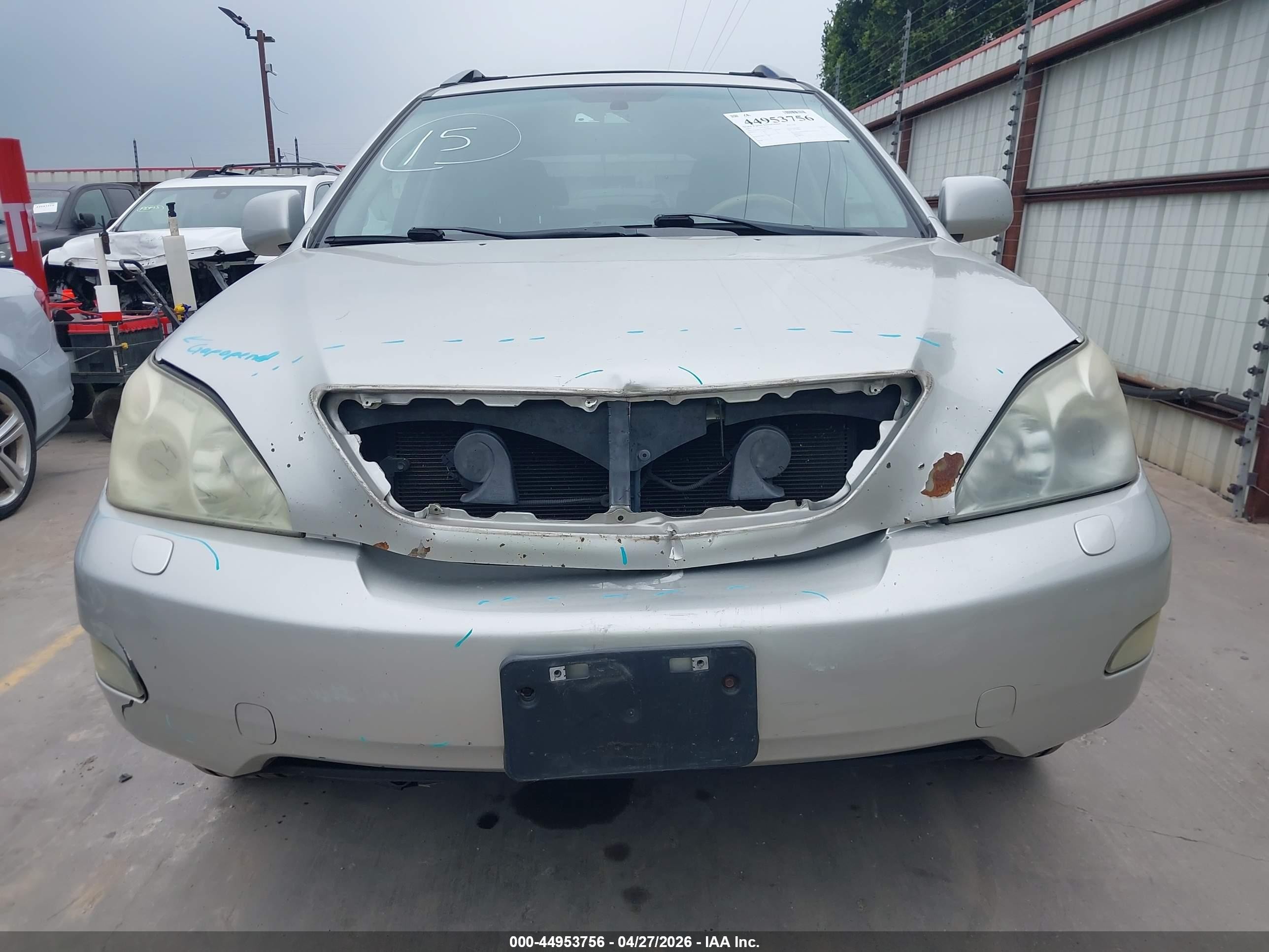 2007 Lexus Rx 350   Серый vin: 2T2GK31U97C020948