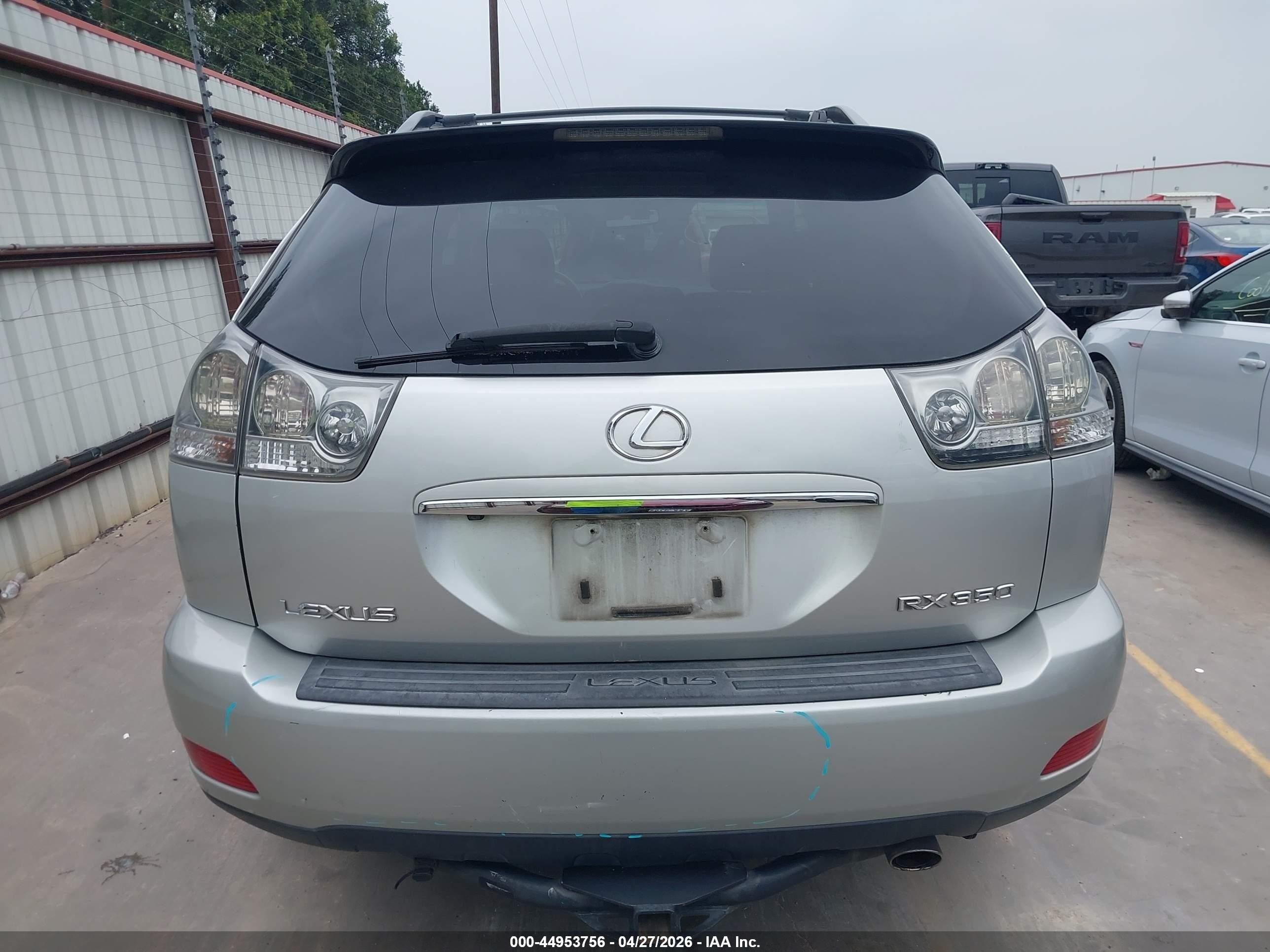 2007 Lexus Rx 350   Серый vin: 2T2GK31U97C020948