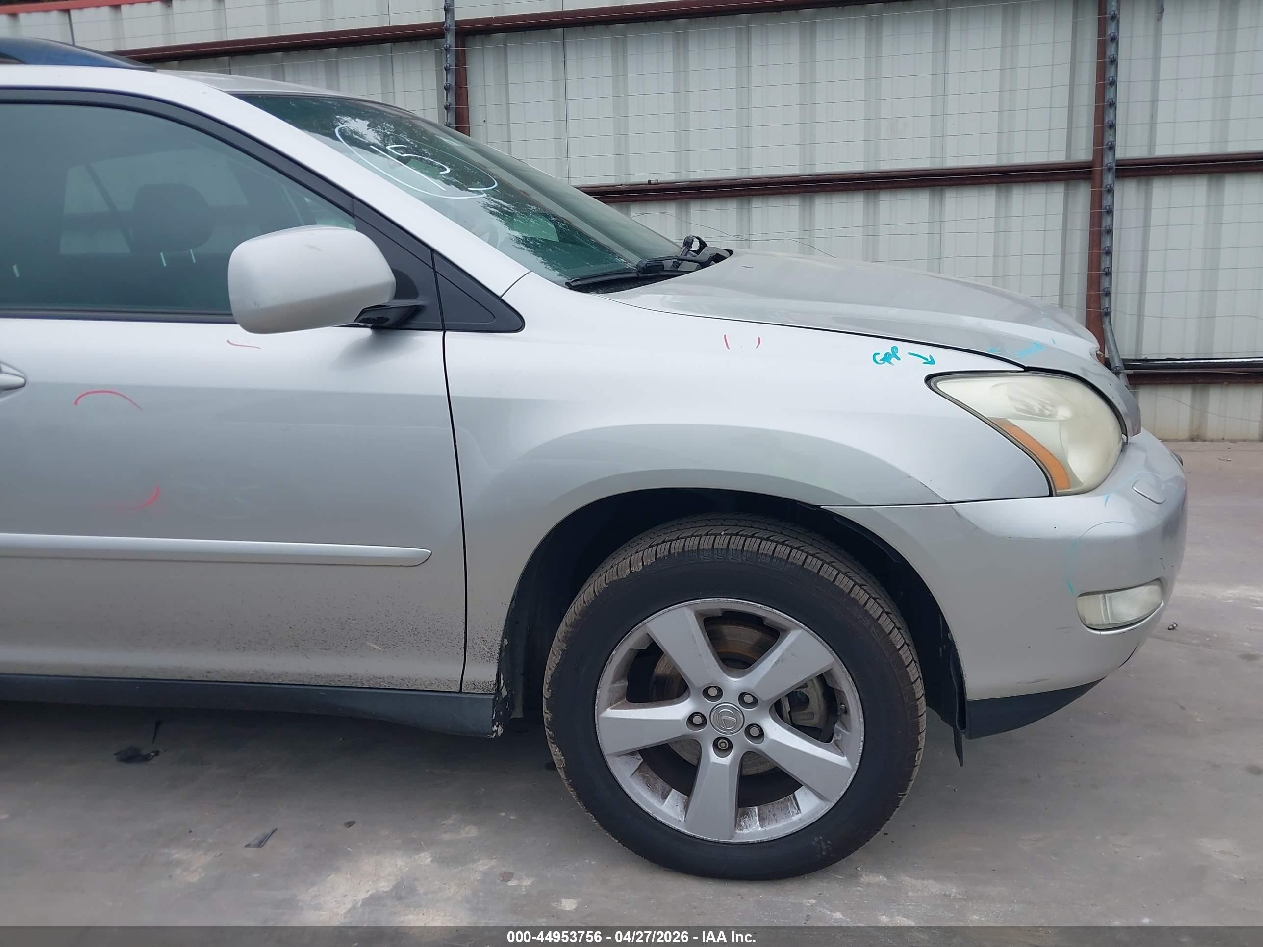 2007 Lexus Rx 350   Серый vin: 2T2GK31U97C020948