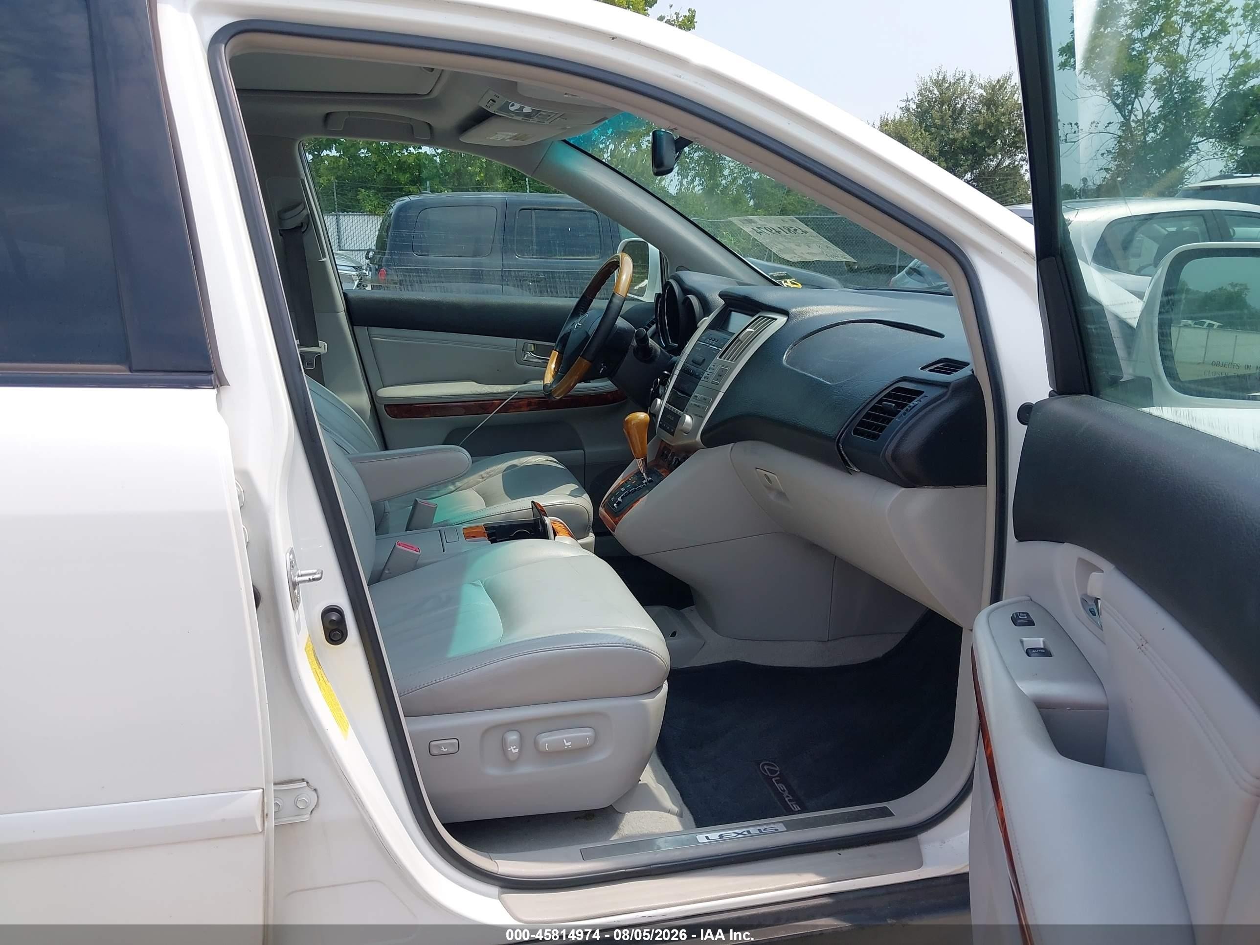2007 Lexus Rx 350   White vin: 2T2GK31U97C021453