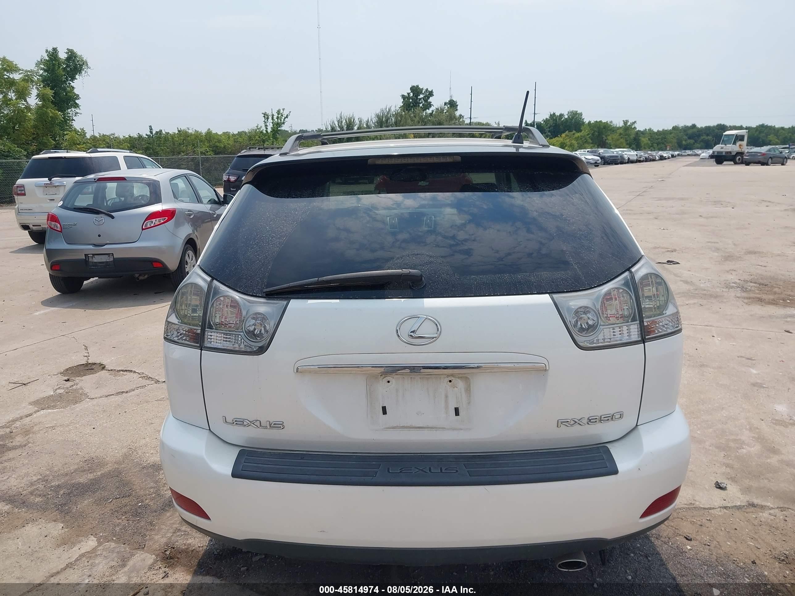 2007 Lexus Rx 350   White vin: 2T2GK31U97C021453