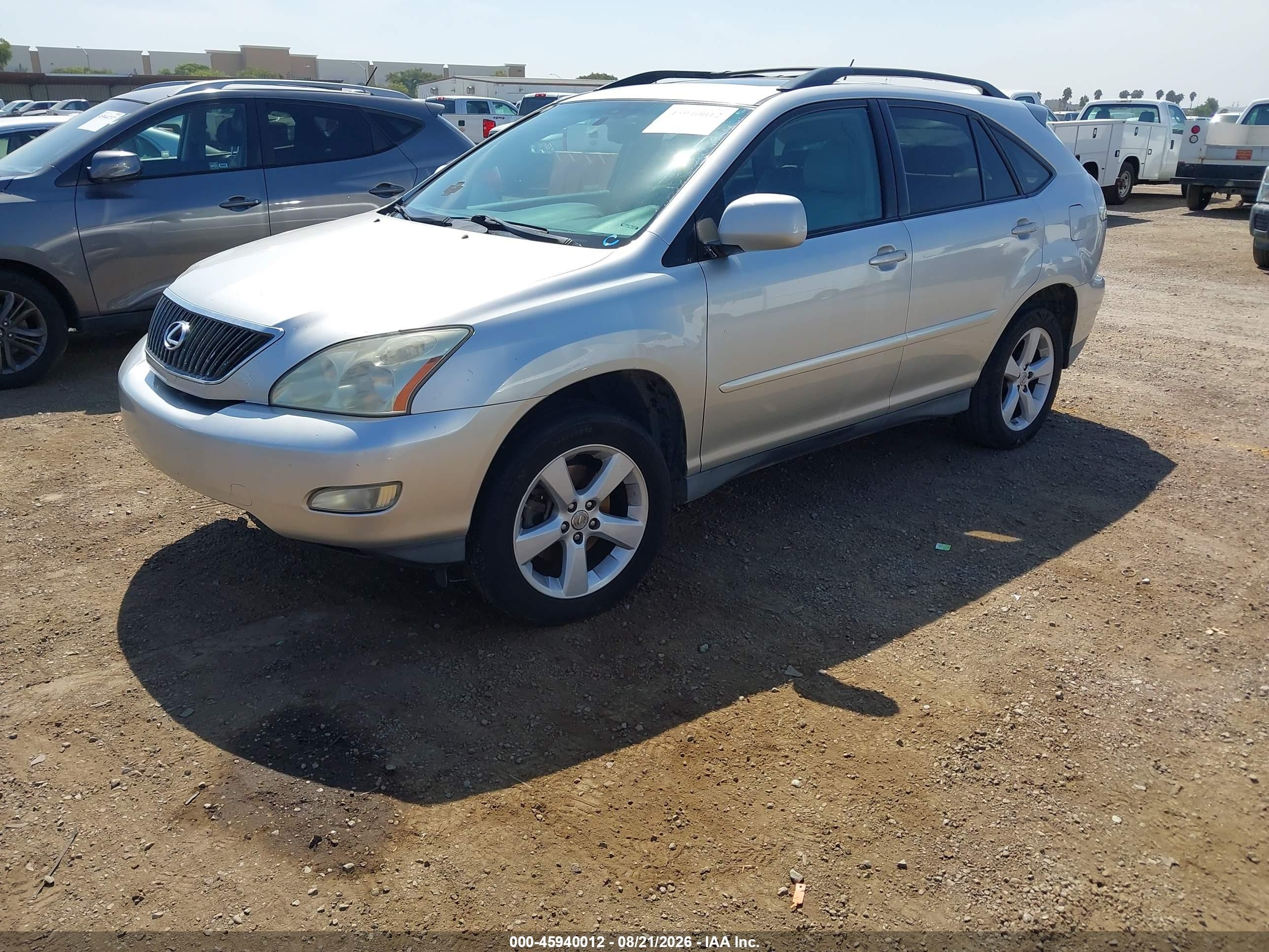 2007 Lexus Rx 350   Gray vin: 2T2GK31U97C023445