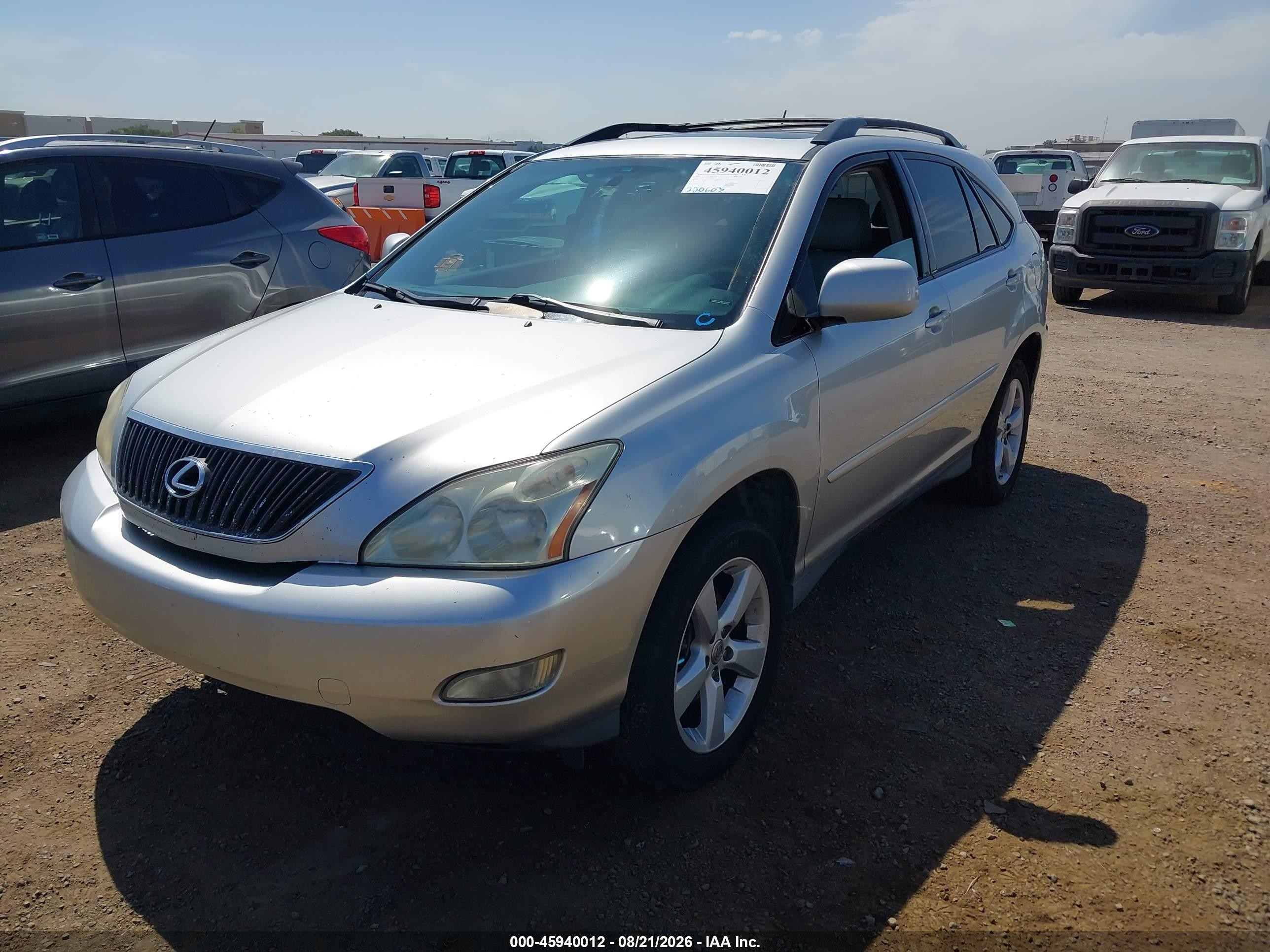 2007 Lexus Rx 350   Gray vin: 2T2GK31U97C023445