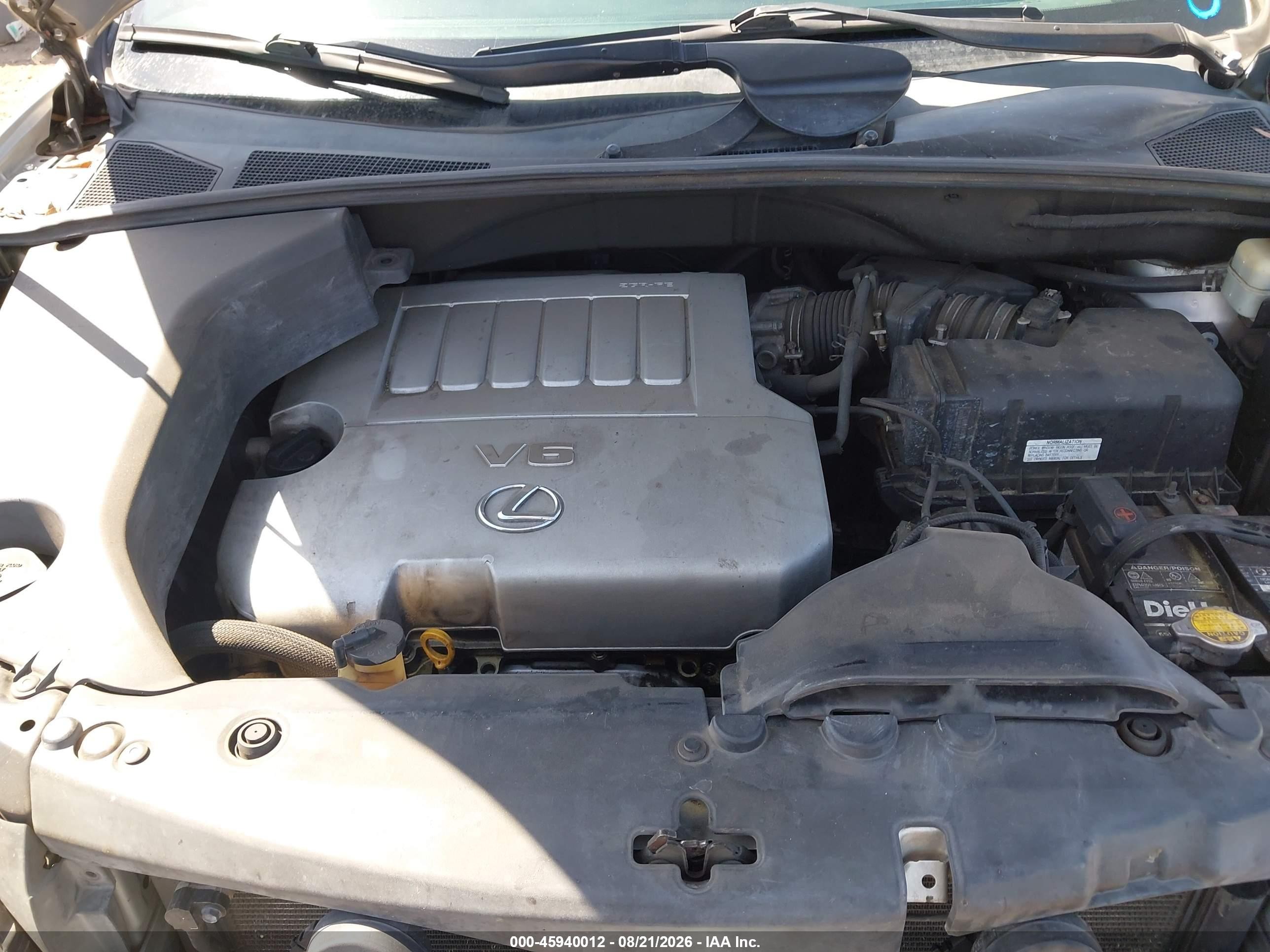 2007 Lexus Rx 350   Gray vin: 2T2GK31U97C023445