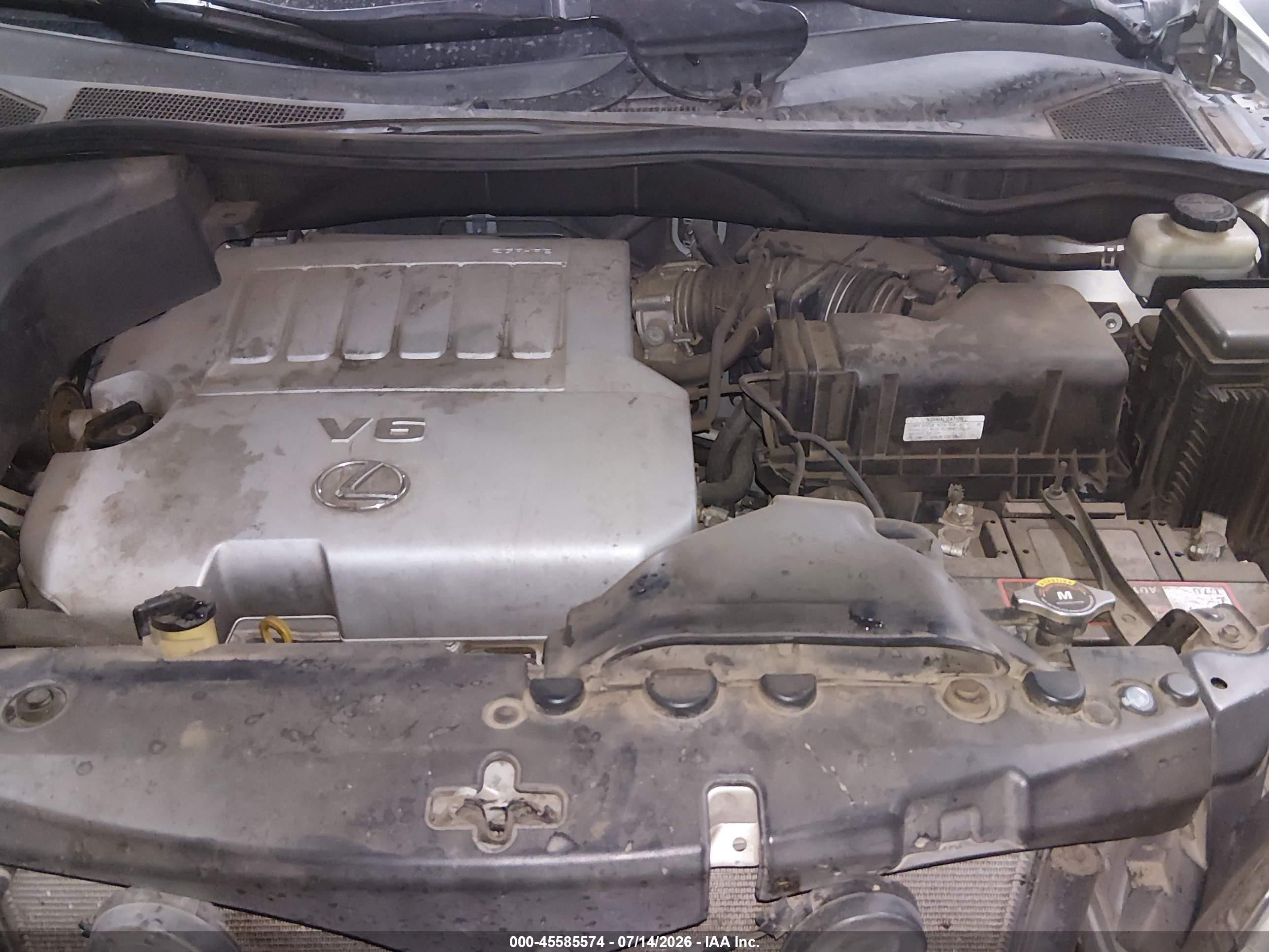 2008 Lexus Rx 350   Silver vin: 2T2GK31U98C038772