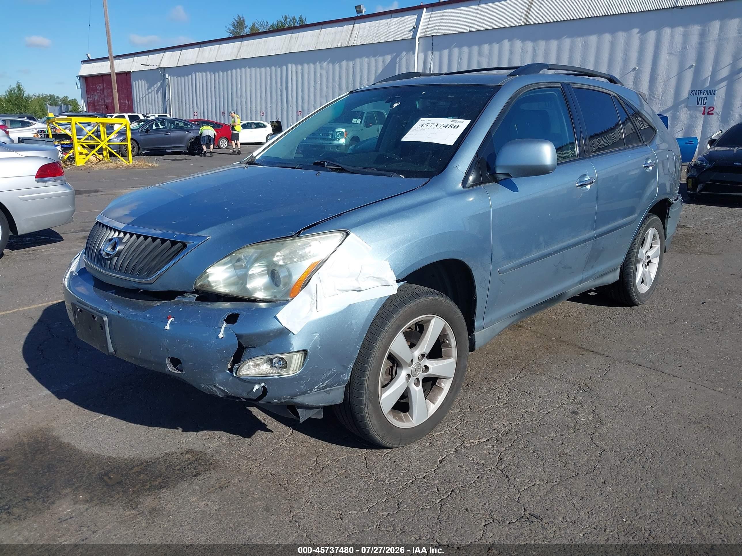 2008 Lexus Rx 350   Light Blue vin: 2T2GK31U98C043762
