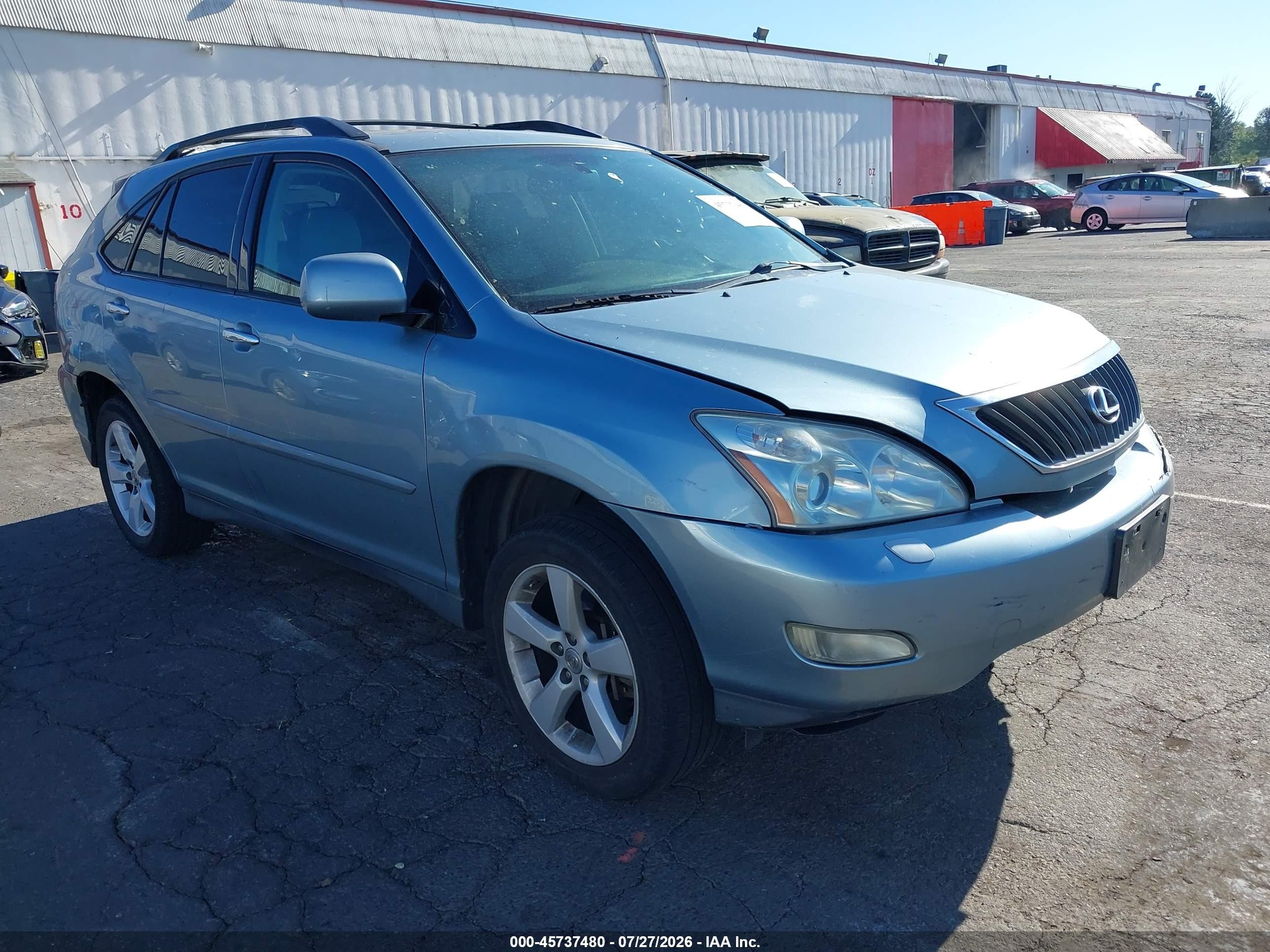 2008 Lexus Rx 350   Light Blue vin: 2T2GK31U98C043762