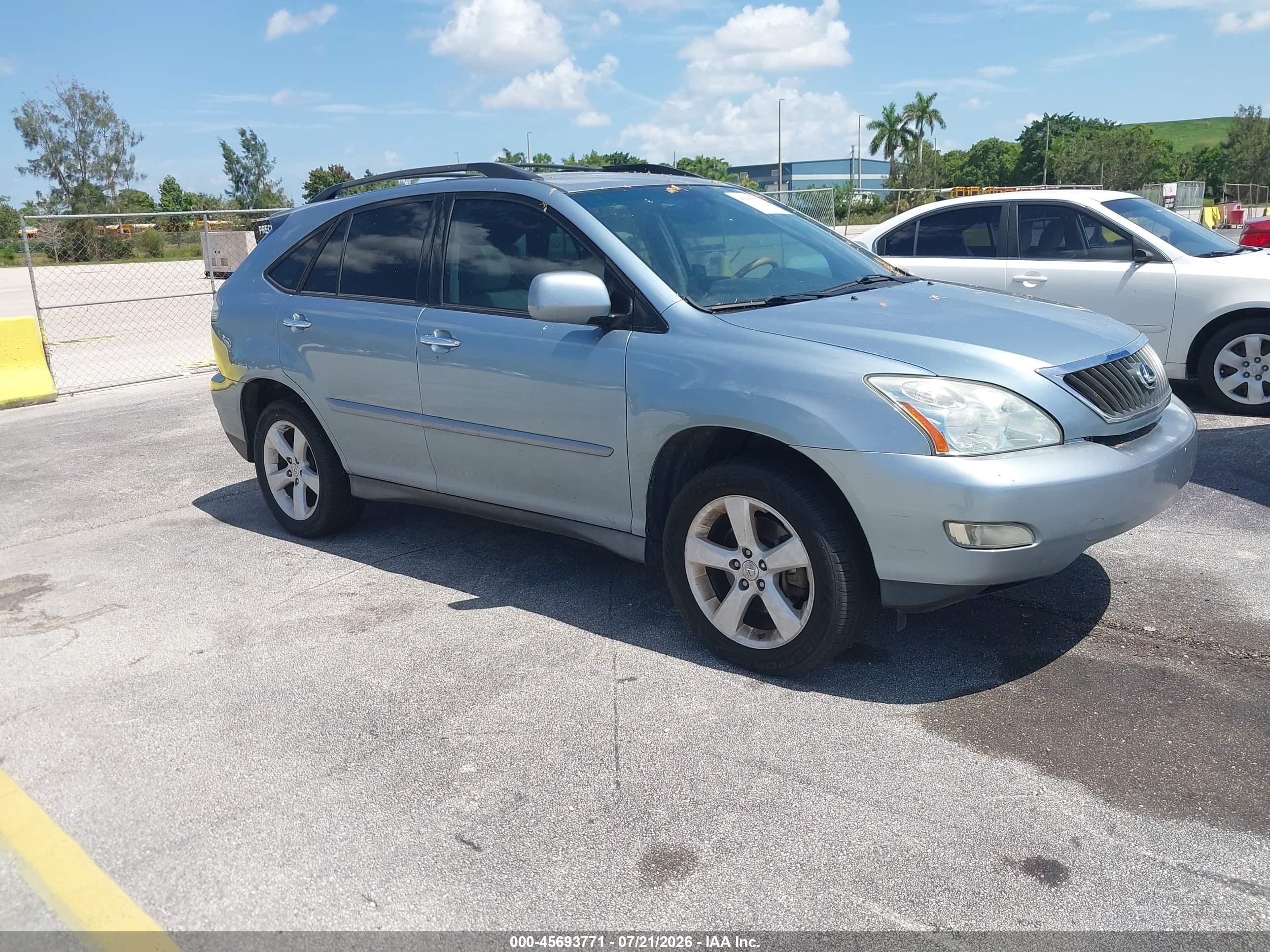 2008 Lexus Rx 350   Blue vin: 2T2GK31U98C049674