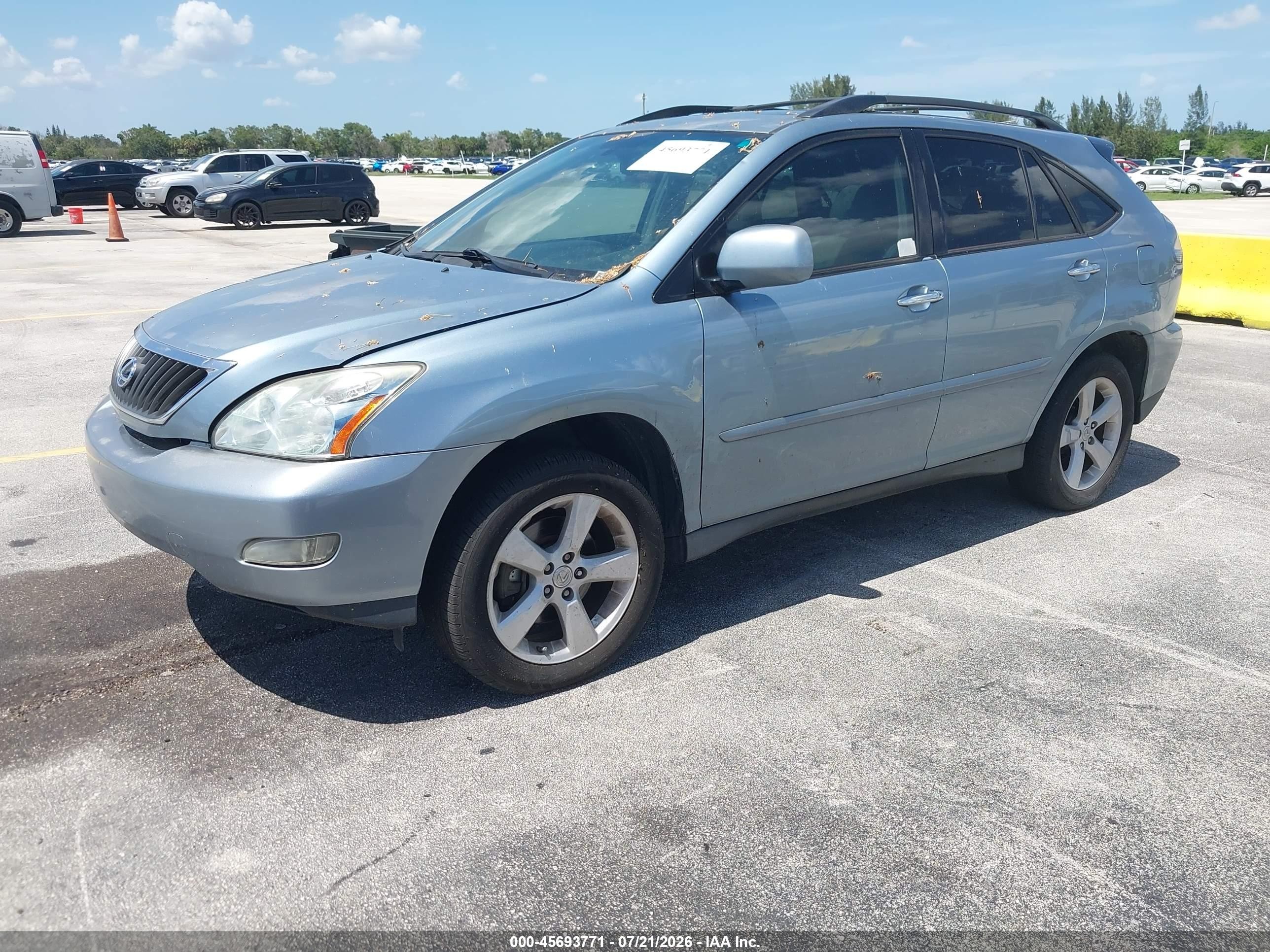 2008 Lexus Rx 350   Blue vin: 2T2GK31U98C049674