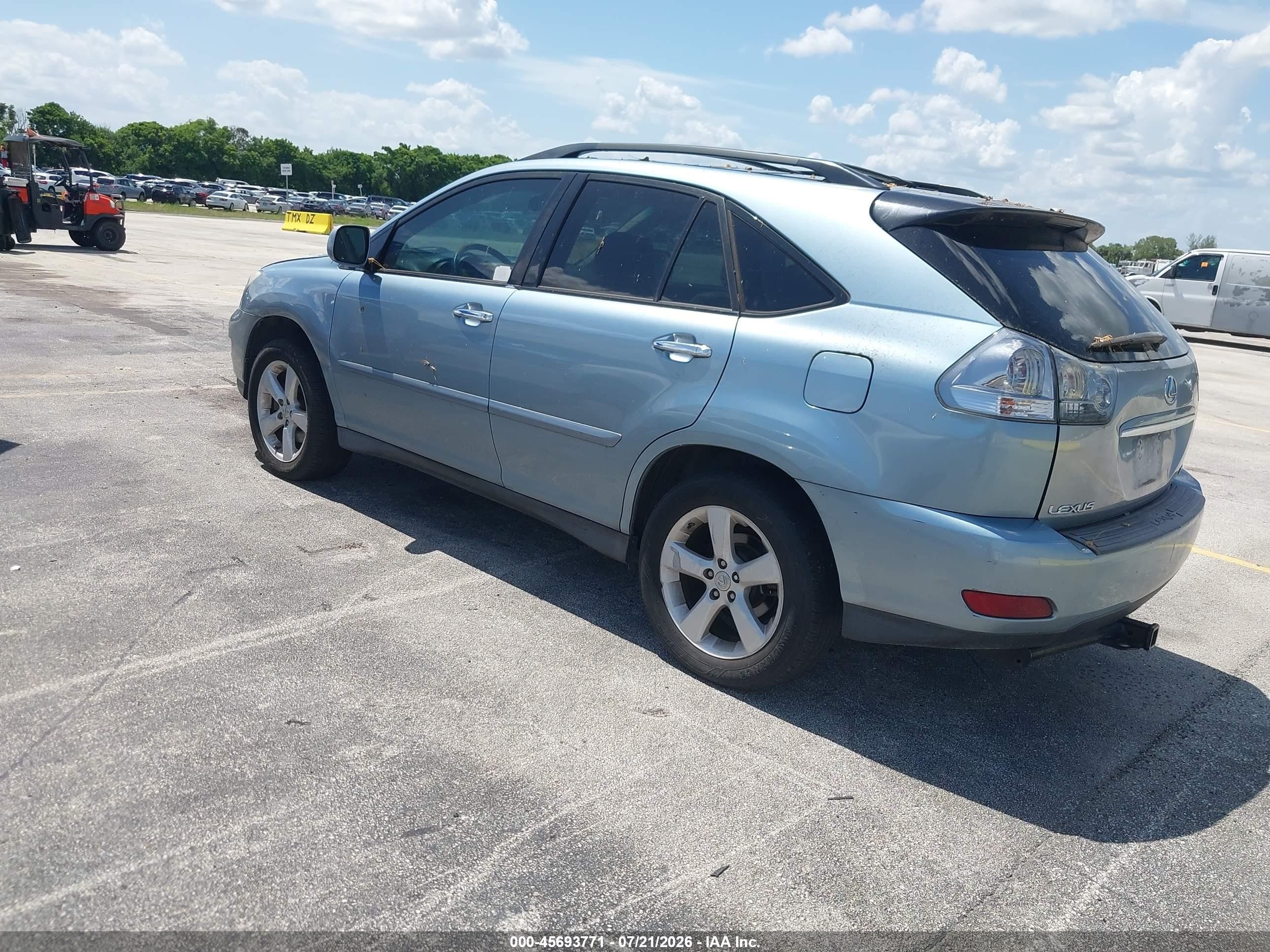 2008 Lexus Rx 350   Blue vin: 2T2GK31U98C049674