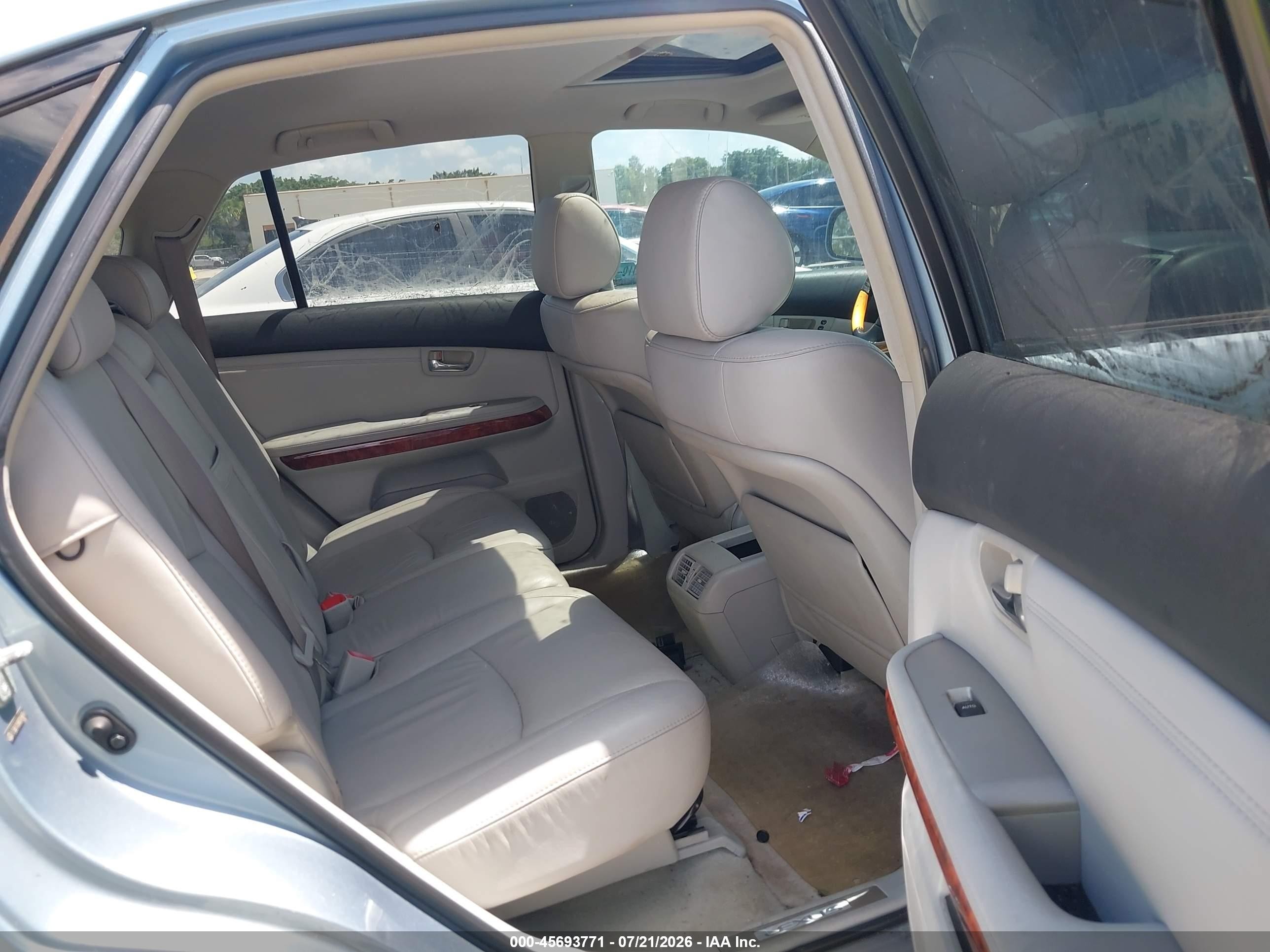 2008 Lexus Rx 350   Blue vin: 2T2GK31U98C049674