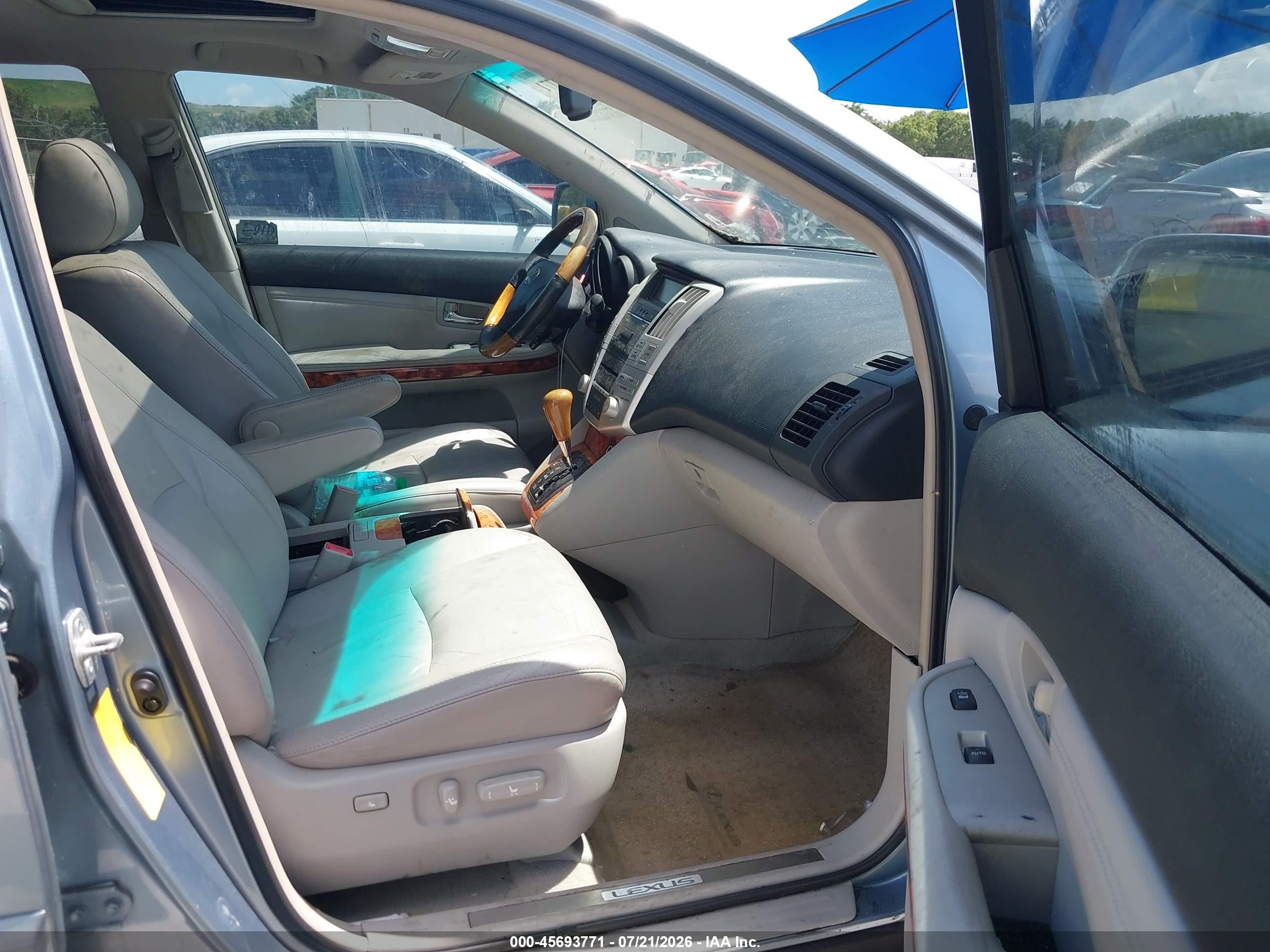 2008 Lexus Rx 350   Blue vin: 2T2GK31U98C049674