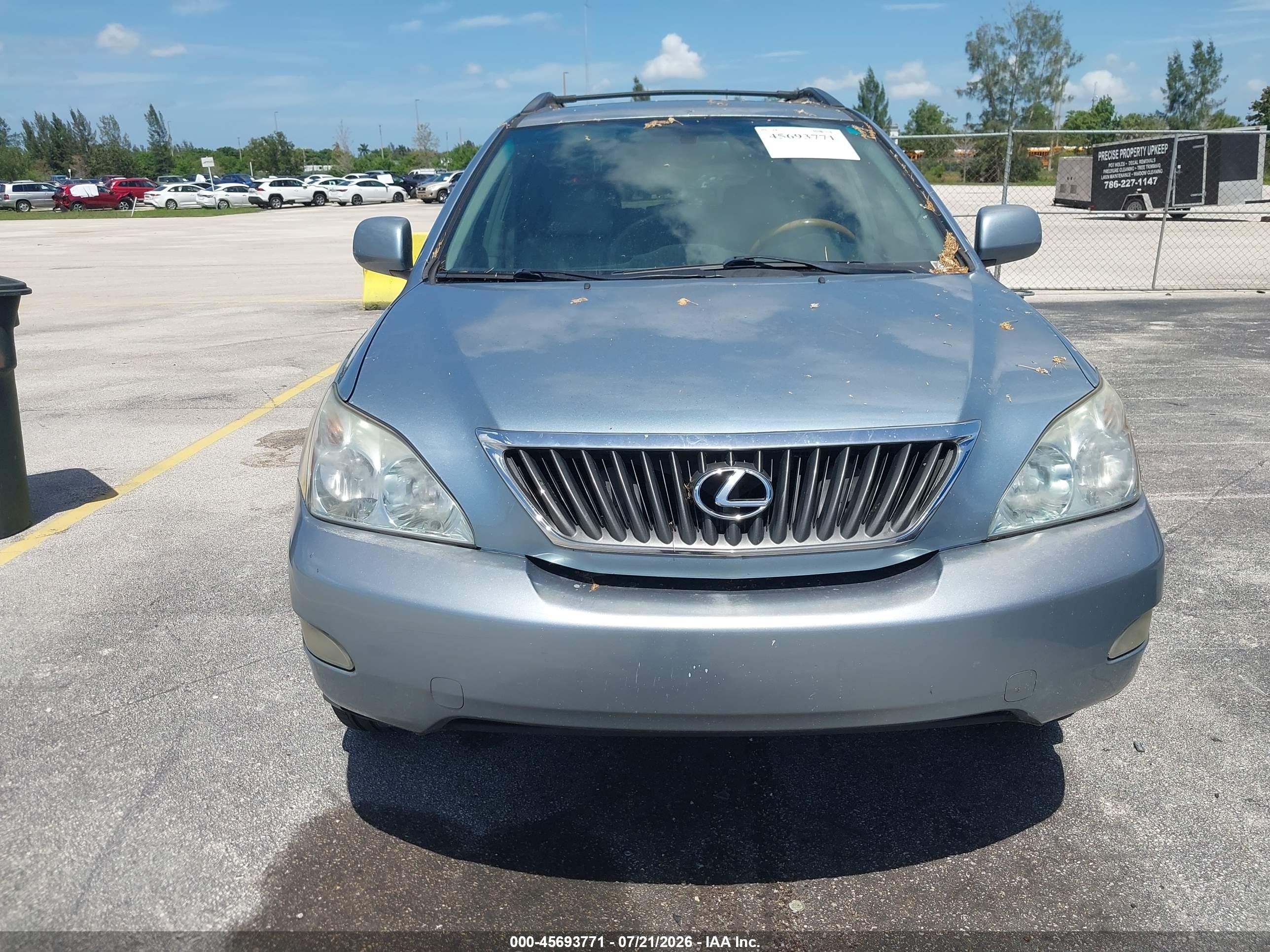 2008 Lexus Rx 350   Blue vin: 2T2GK31U98C049674