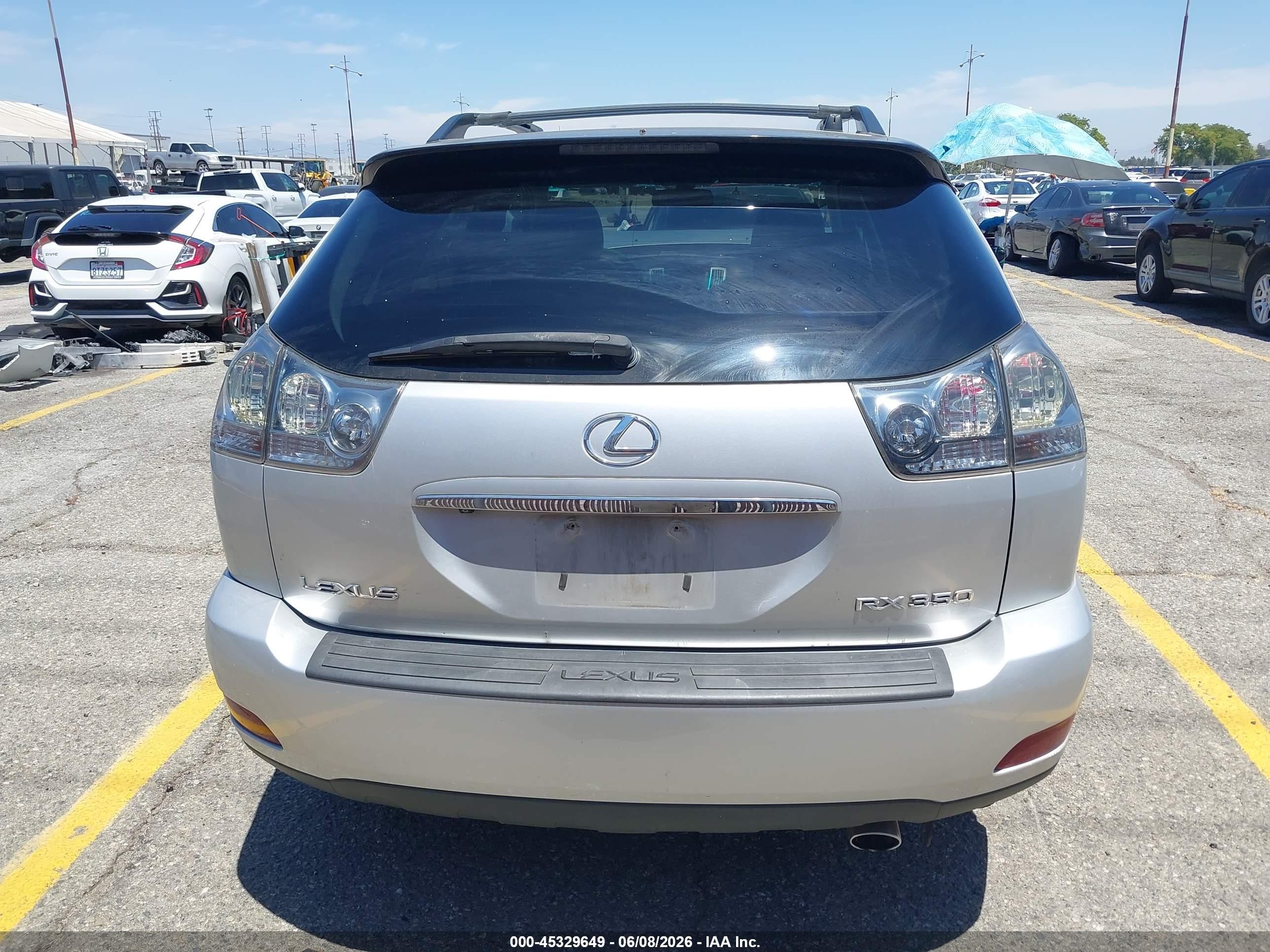 2009 Lexus Rx 350 Silver vin: 2T2GK31U99C058134