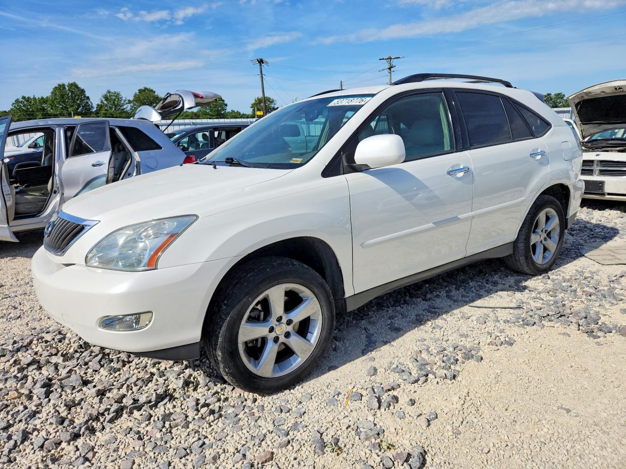 2009 Lexus Rx 350 White vin: 2T2GK31U99C072731