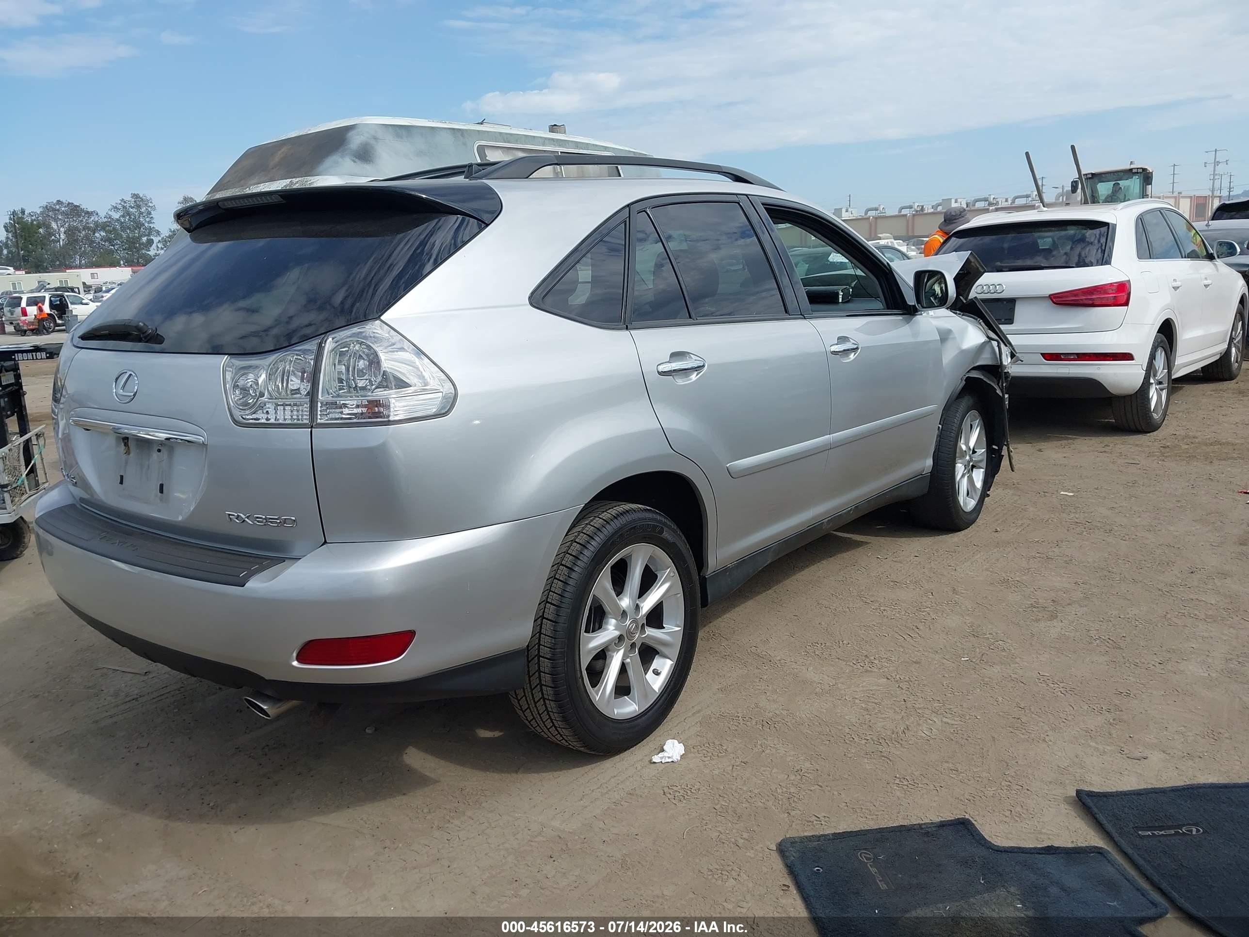 2009 Lexus Rx 350   Silver vin: 2T2GK31U99C073894