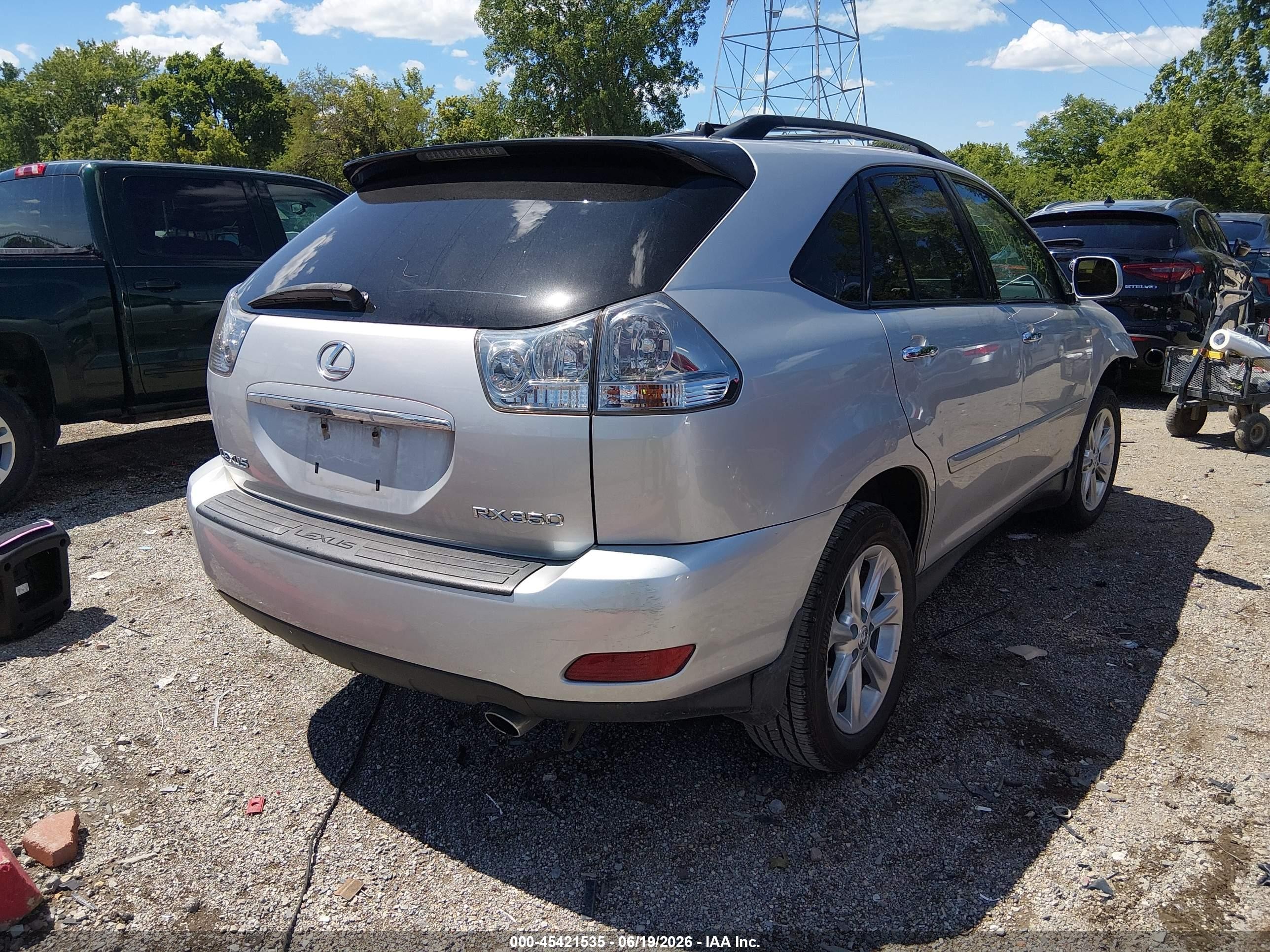 2009 Lexus Rx 350   Silver vin: 2T2GK31U99C076262