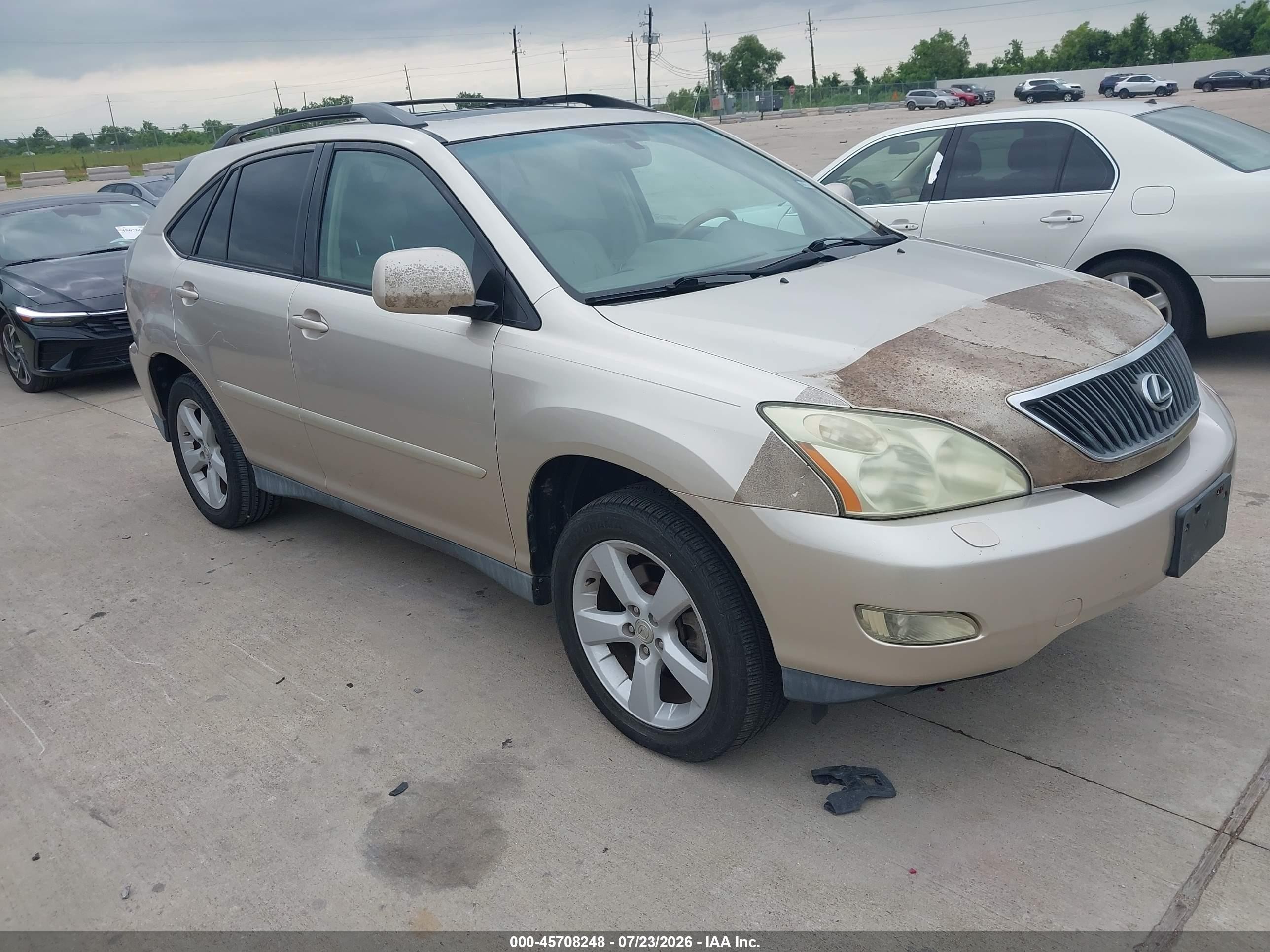 2007 Lexus Rx 350   Gold vin: 2T2GK31UX7C014897