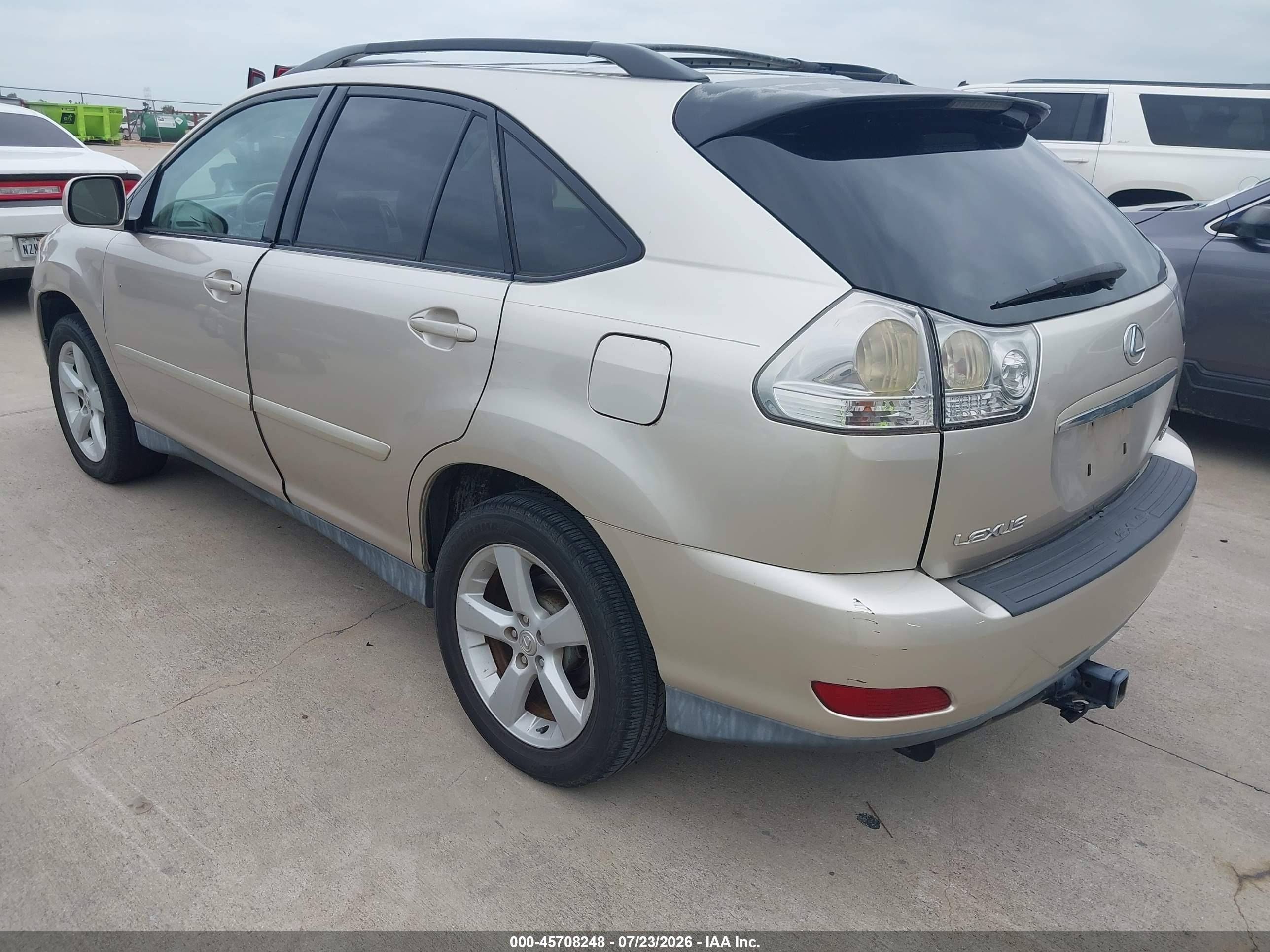 2007 Lexus Rx 350   Gold vin: 2T2GK31UX7C014897