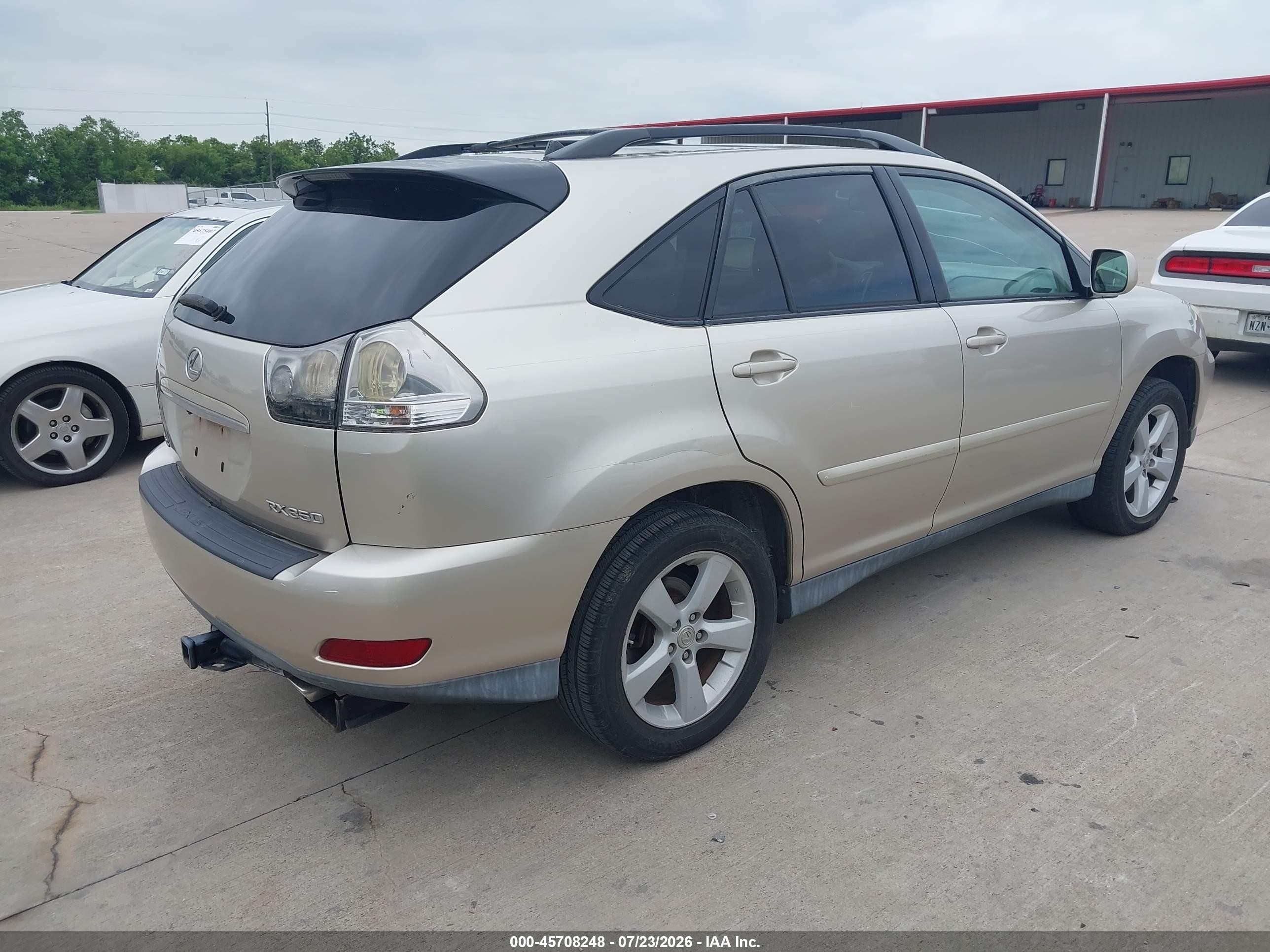 2007 Lexus Rx 350   Gold vin: 2T2GK31UX7C014897