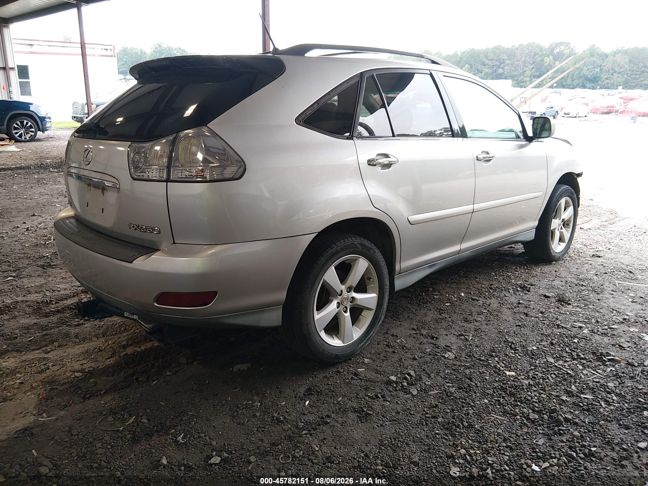 2008 Lexus Rx 350 Silver vin: 2T2GK31UX8C027165