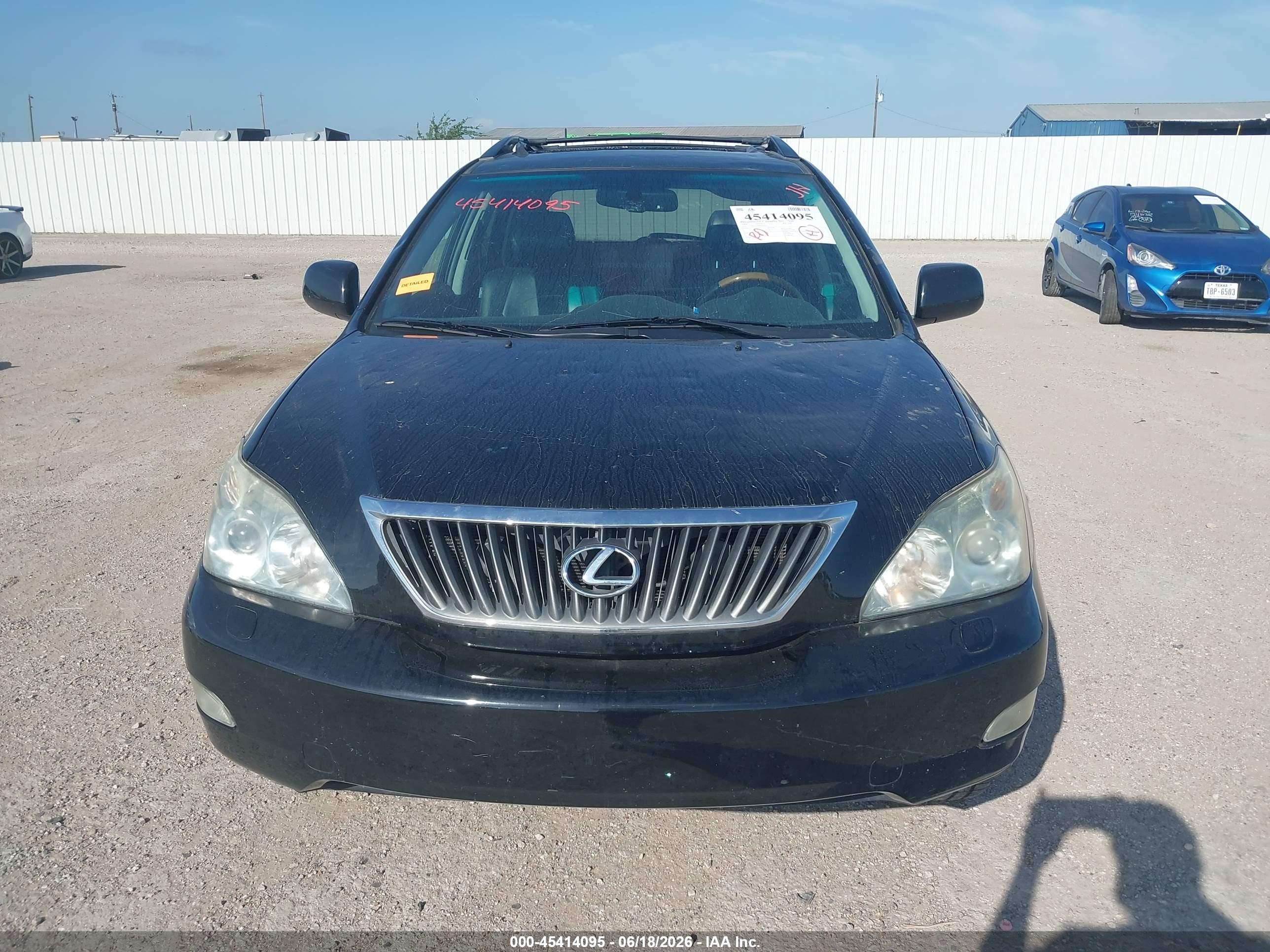 2008 Lexus Rx 350   Black vin: 2T2GK31UX8C028333