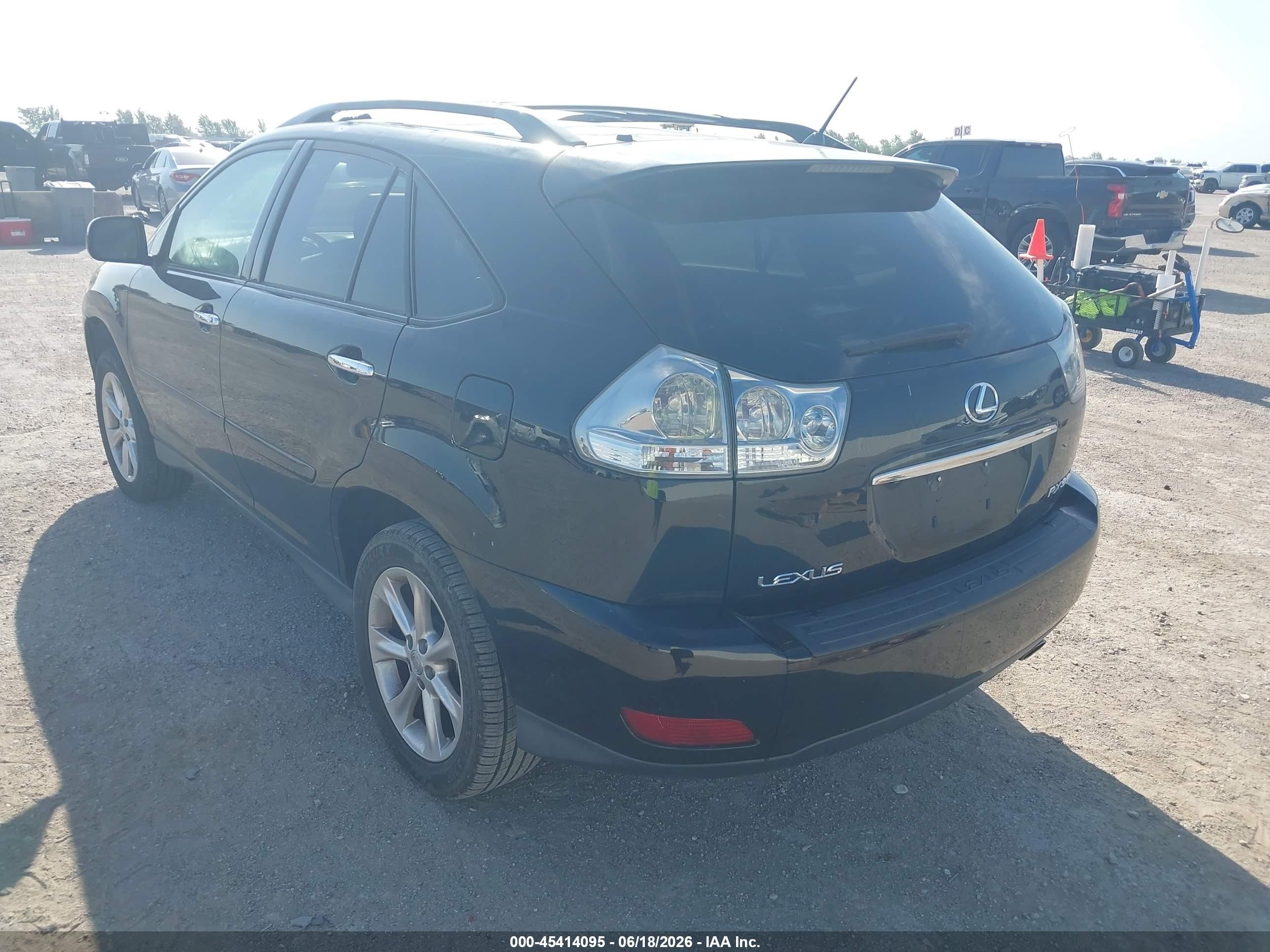 2008 Lexus Rx 350   Black vin: 2T2GK31UX8C028333