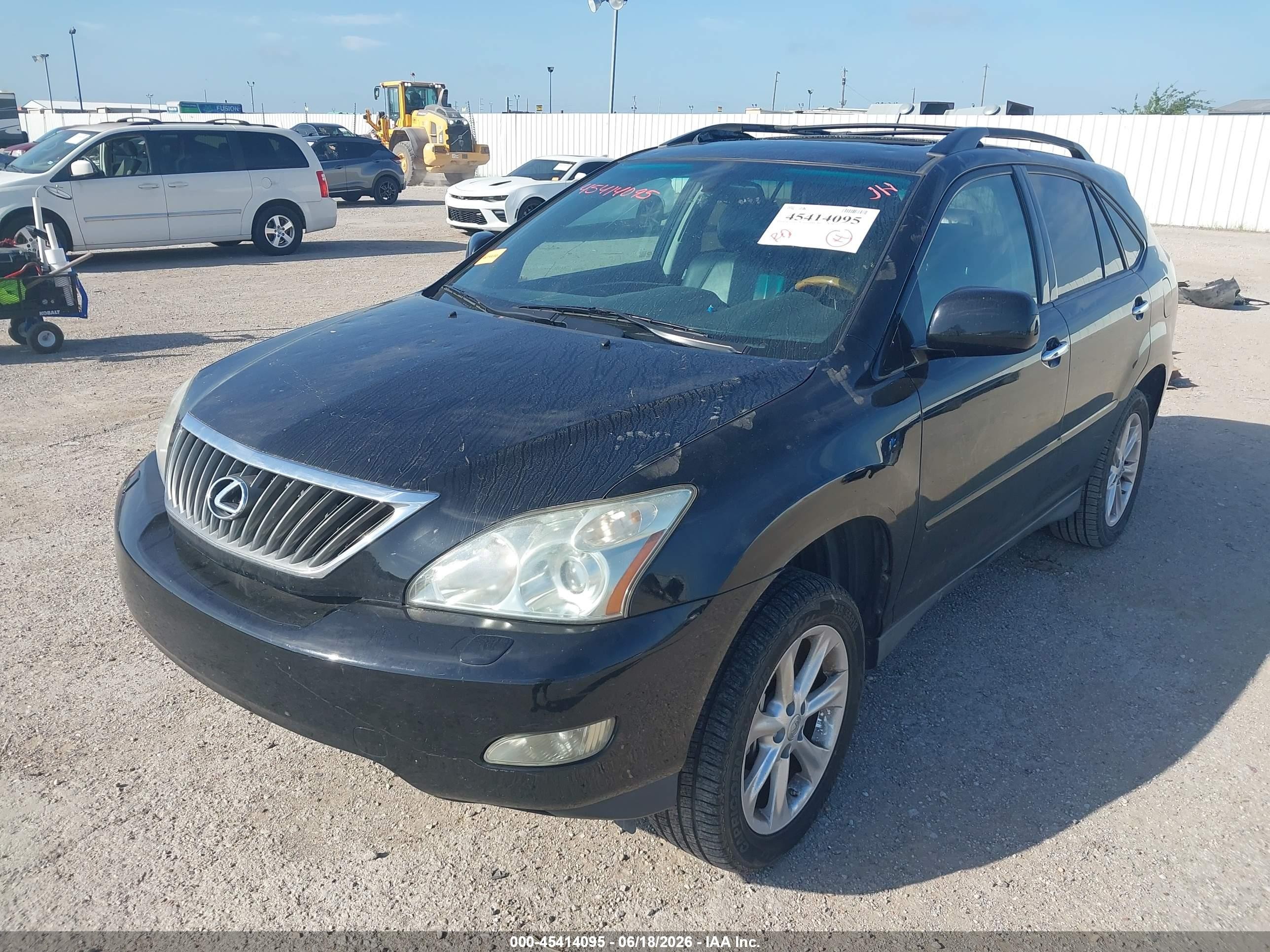 2008 Lexus Rx 350   Black vin: 2T2GK31UX8C028333