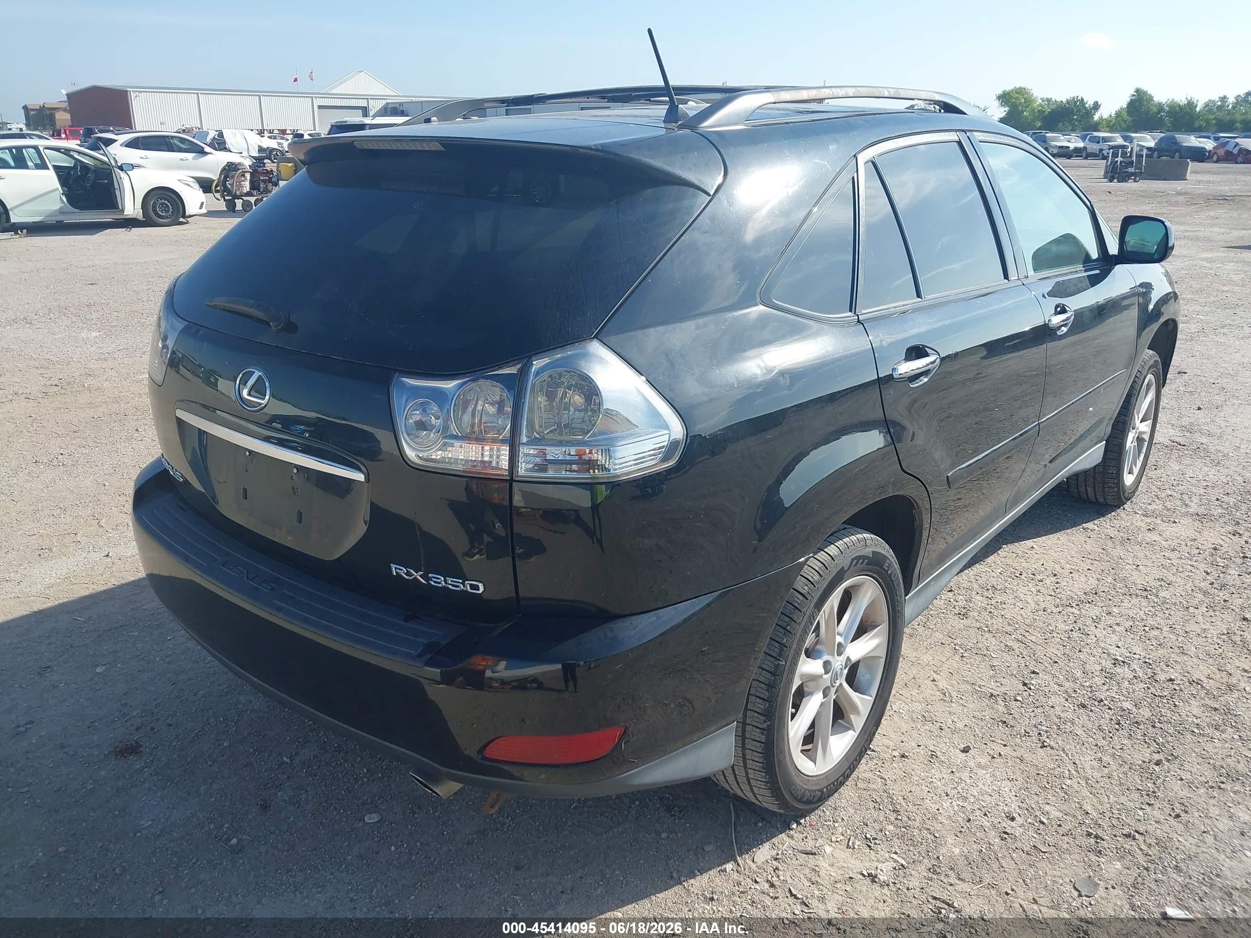 2008 Lexus Rx 350   Black vin: 2T2GK31UX8C028333