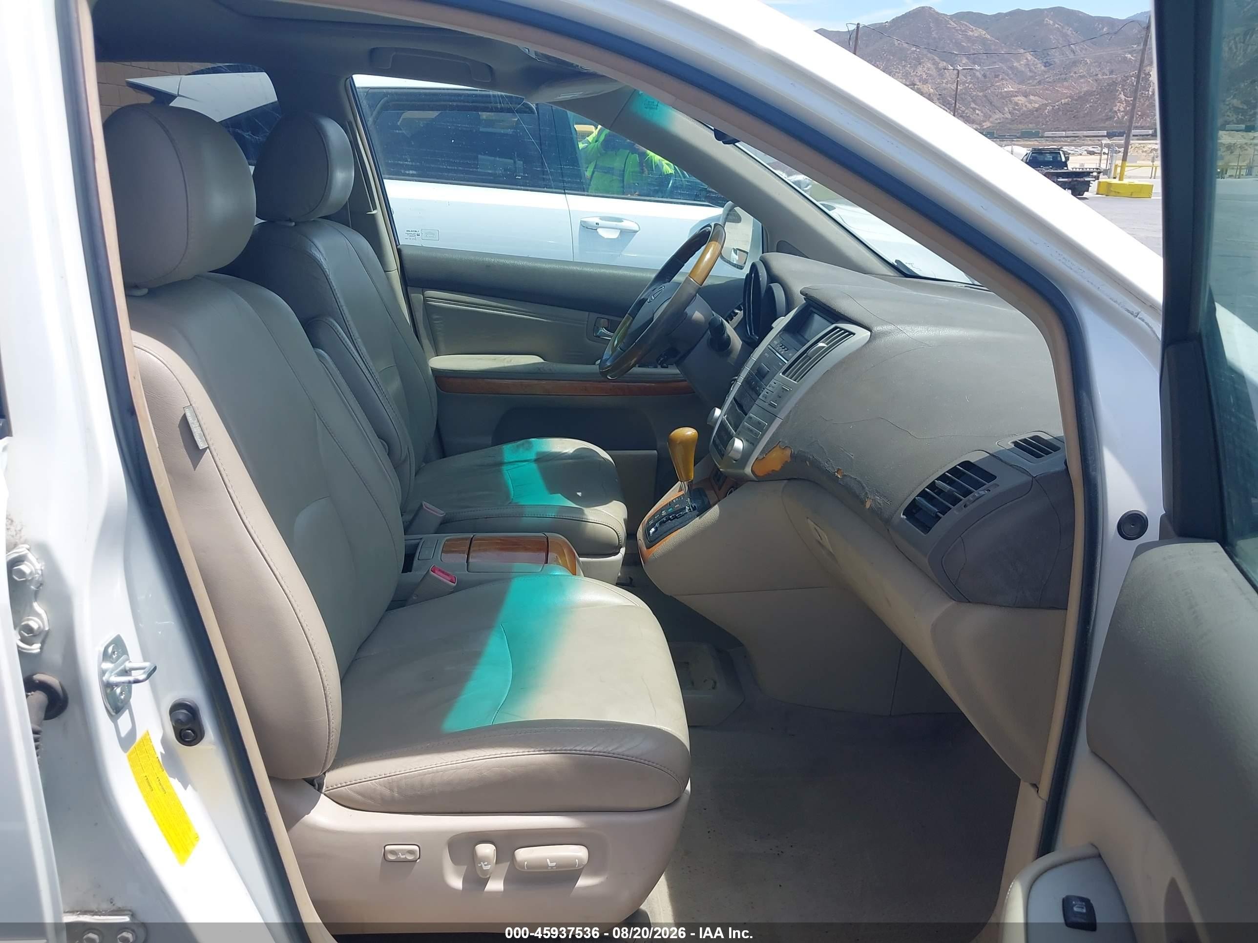 2008 Lexus Rx 350   White vin: 2T2GK31UX8C029711