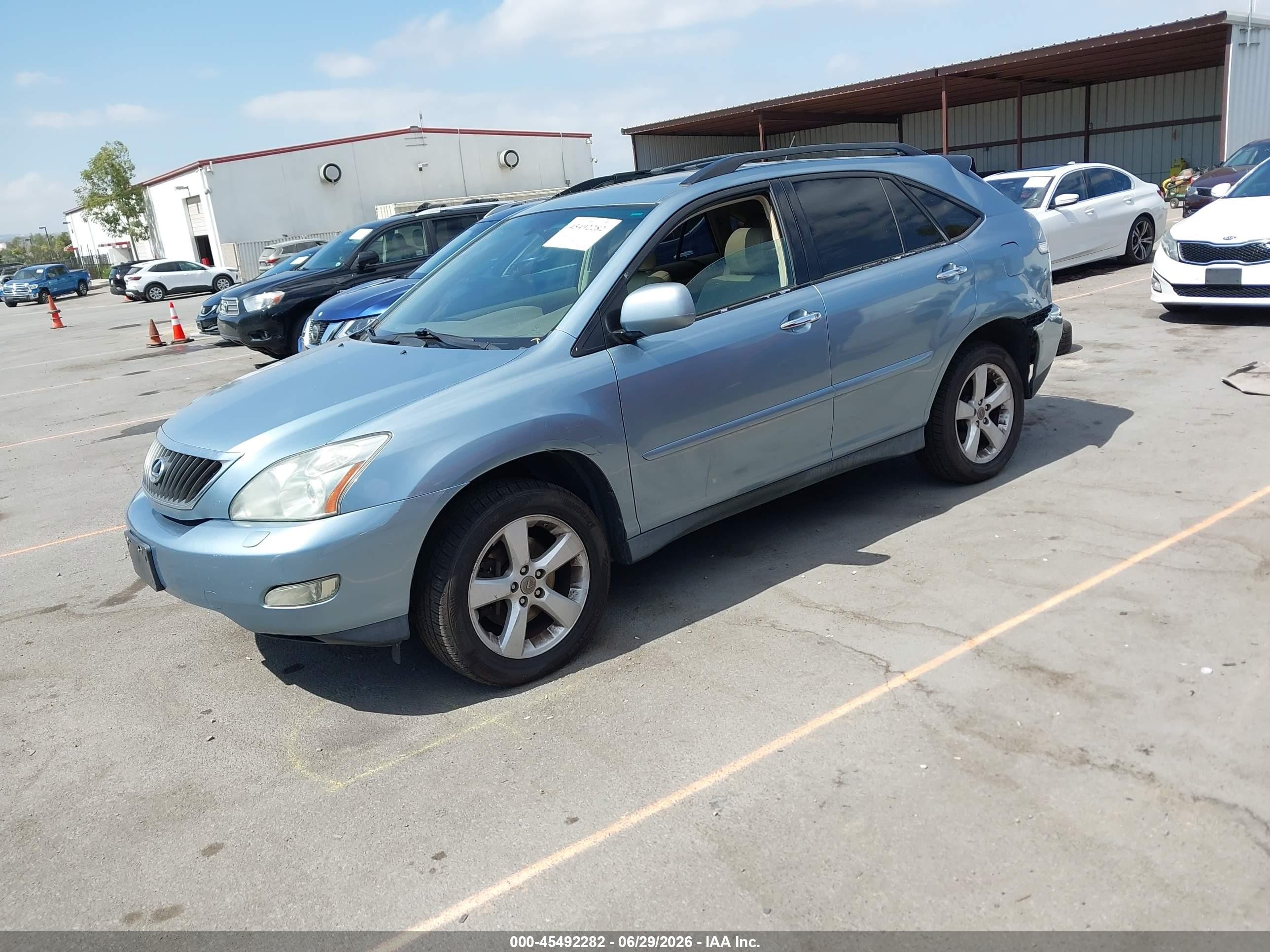2008 Lexus Rx 350   Light Blue vin: 2T2GK31UX8C035895