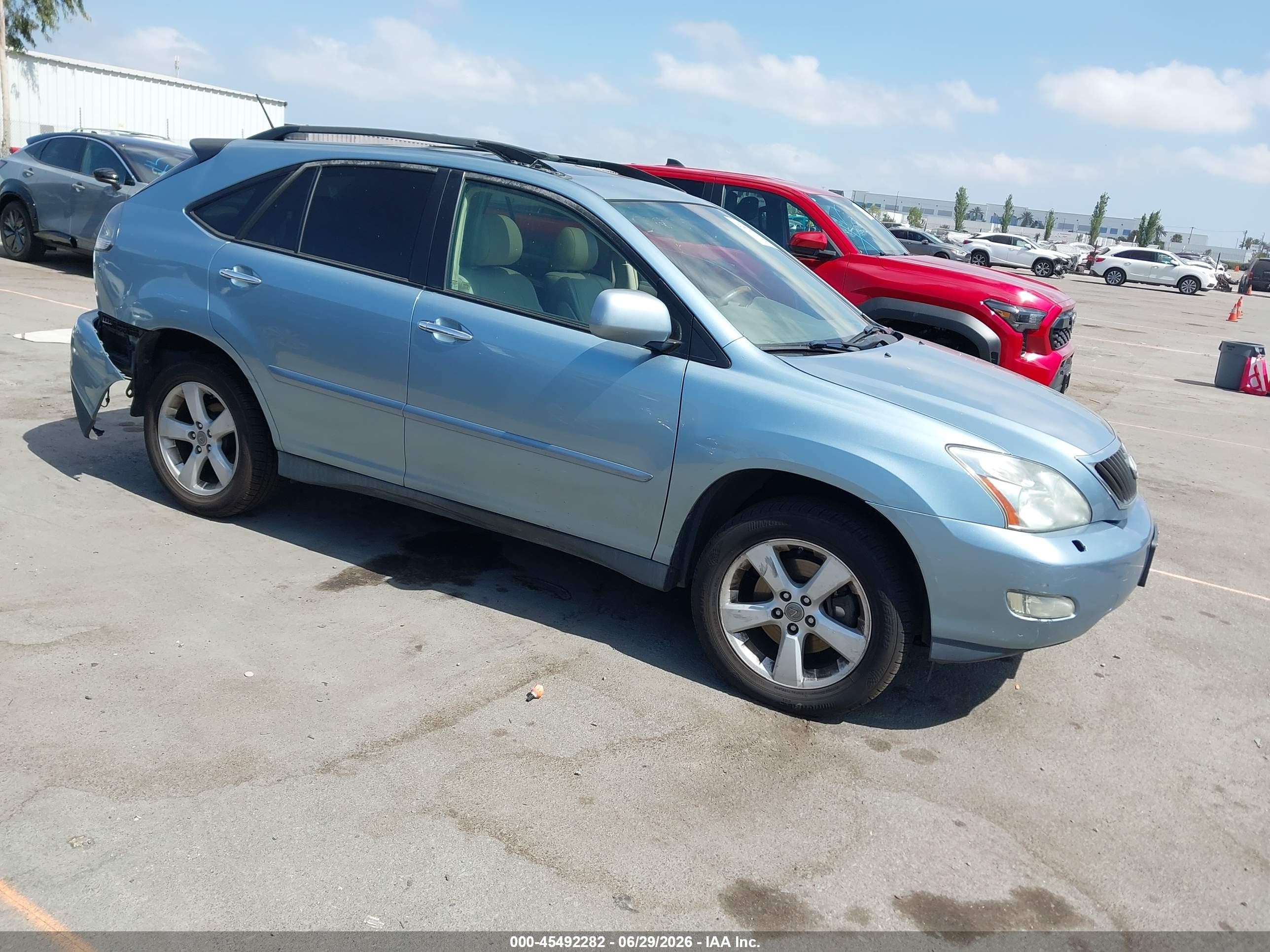 2008 Lexus Rx 350   Light Blue vin: 2T2GK31UX8C035895