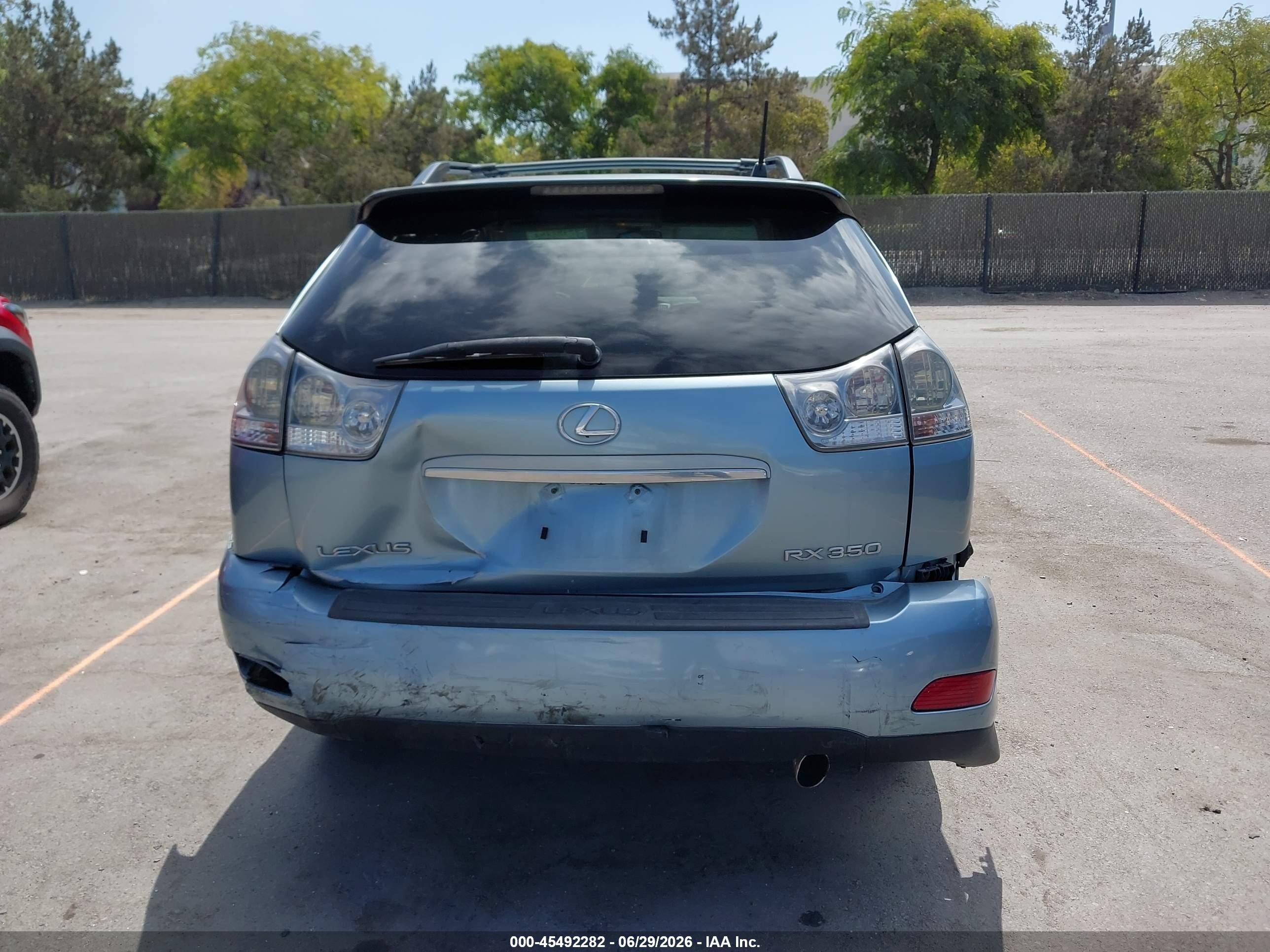 2008 Lexus Rx 350   Light Blue vin: 2T2GK31UX8C035895