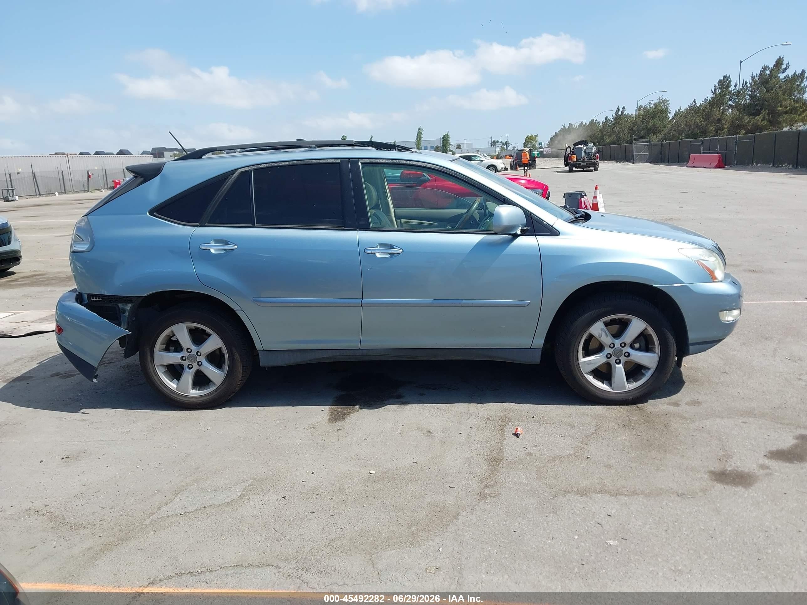 2008 Lexus Rx 350   Light Blue vin: 2T2GK31UX8C035895