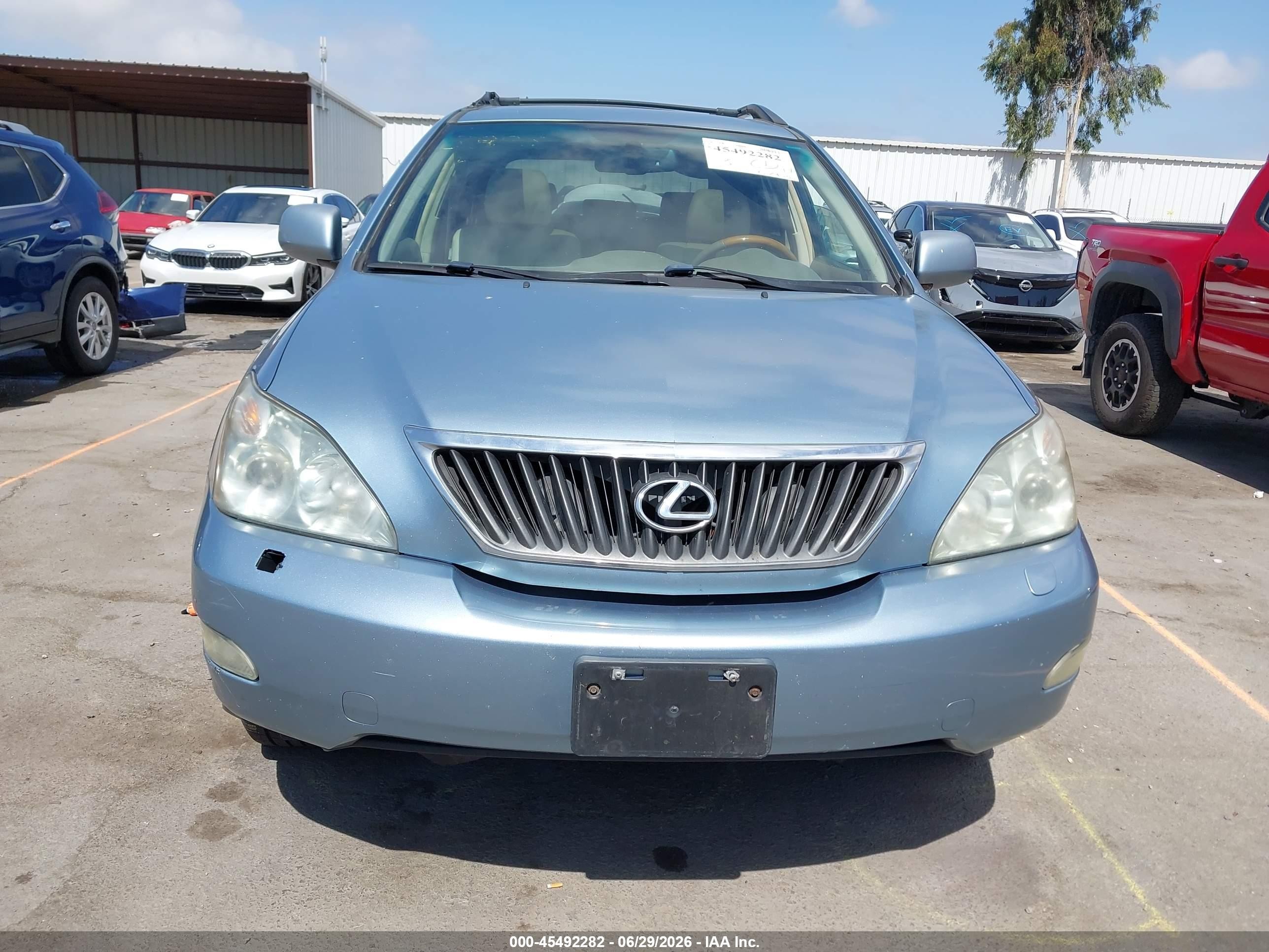 2008 Lexus Rx 350   Light Blue vin: 2T2GK31UX8C035895