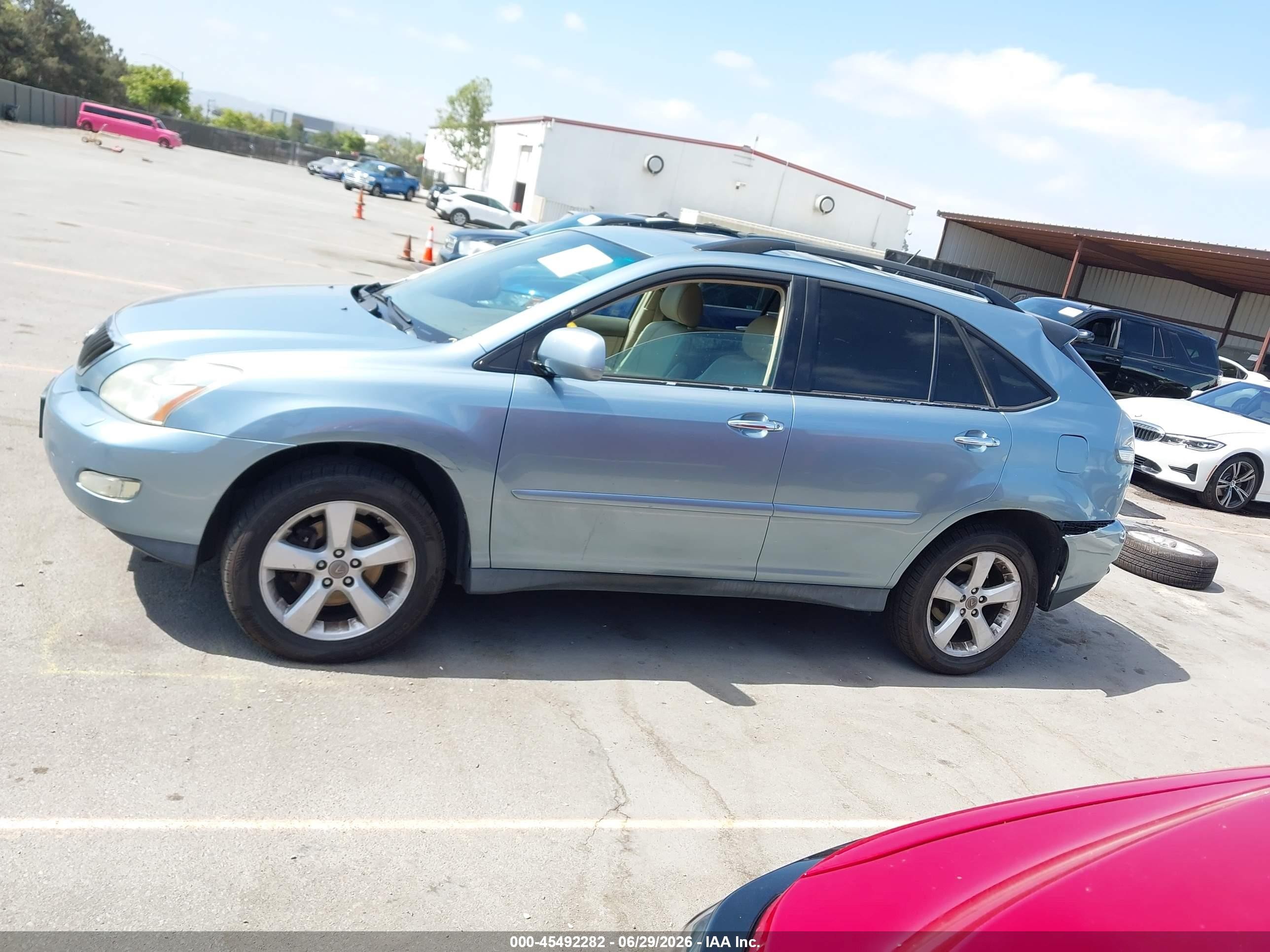 2008 Lexus Rx 350   Light Blue vin: 2T2GK31UX8C035895