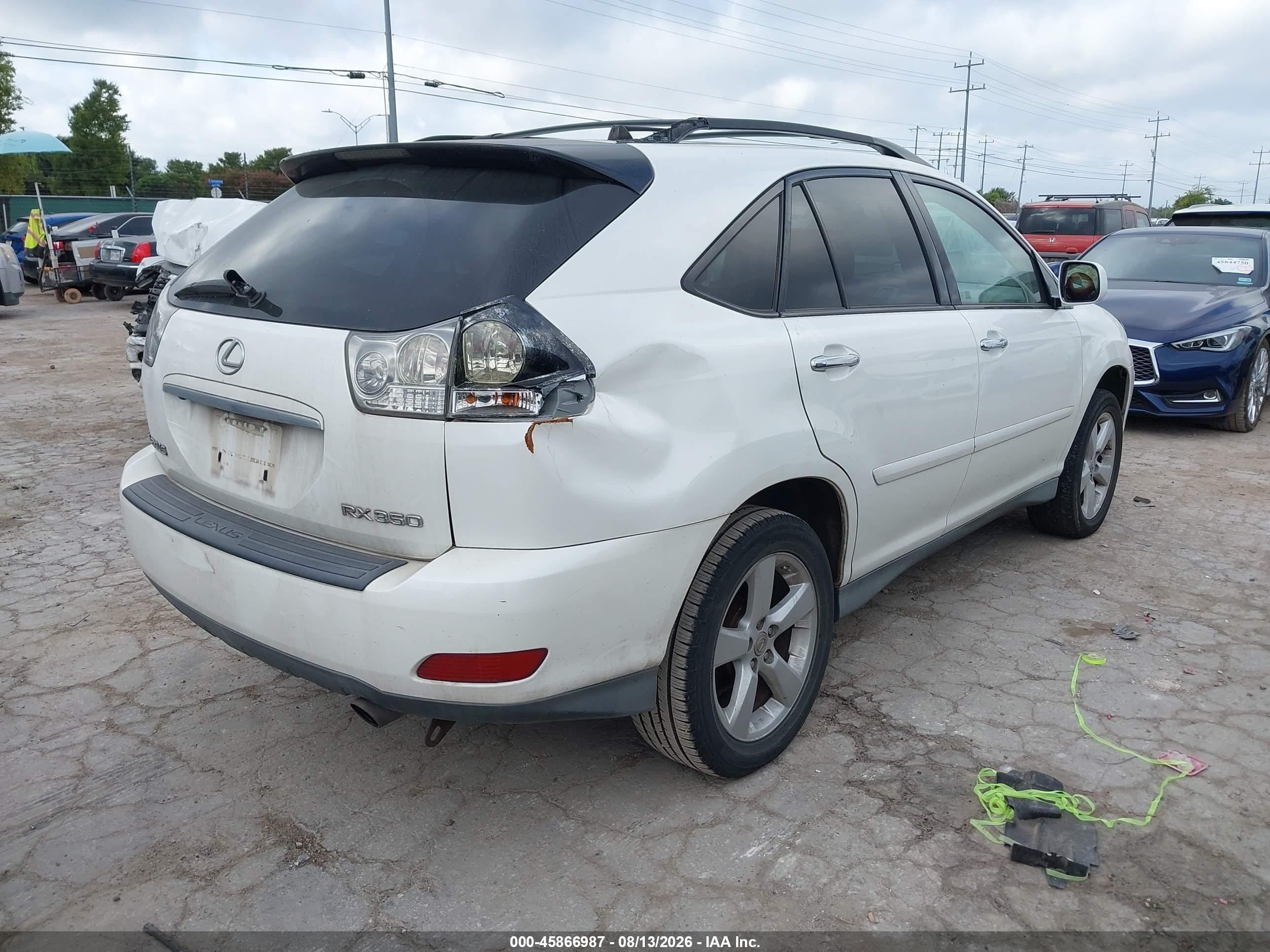 2008 Lexus Rx 350 Белый vin: 2T2GK31UX8C037436