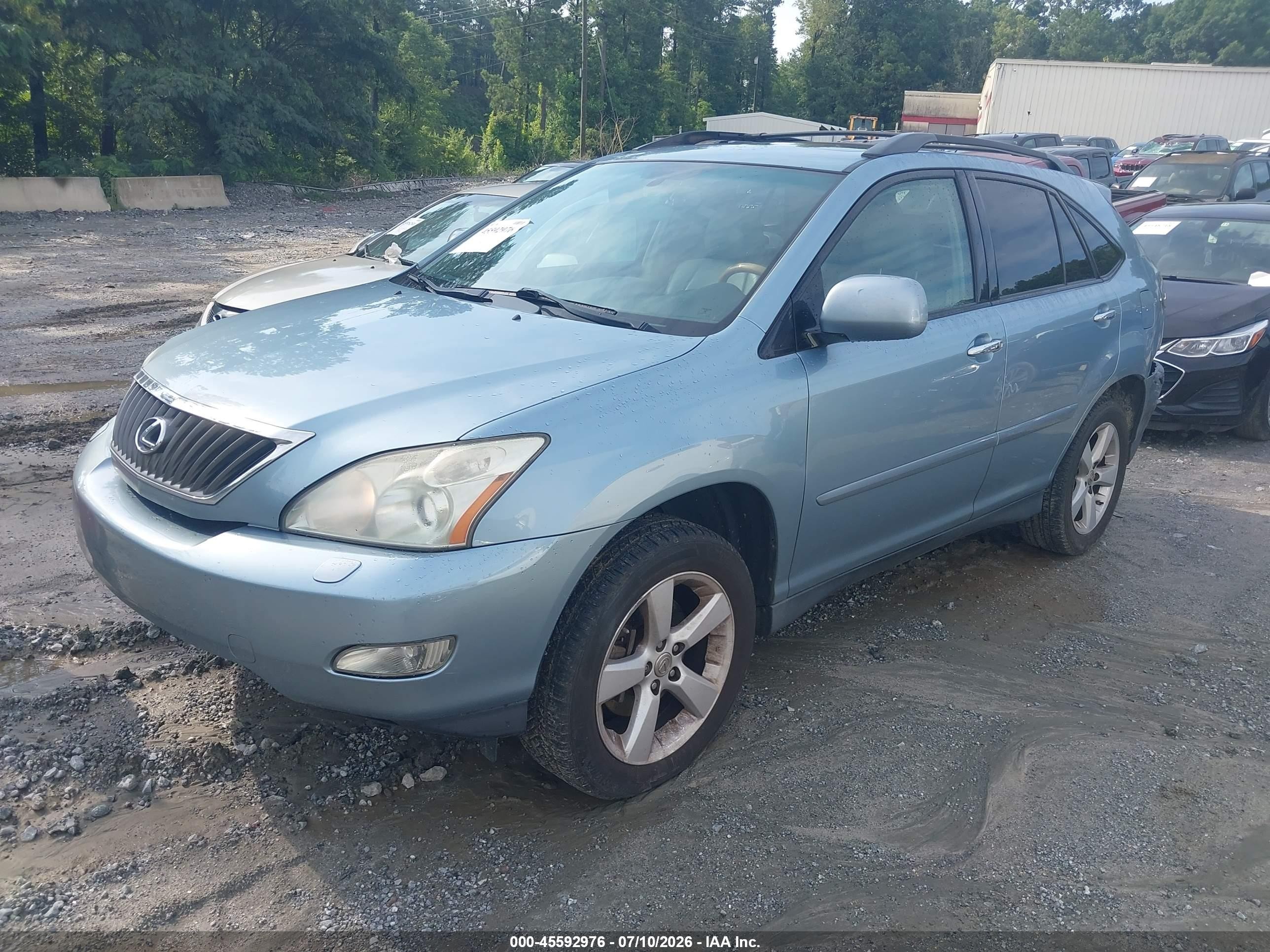 2008 Lexus Rx 350   Blue vin: 2T2GK31UX8C039817