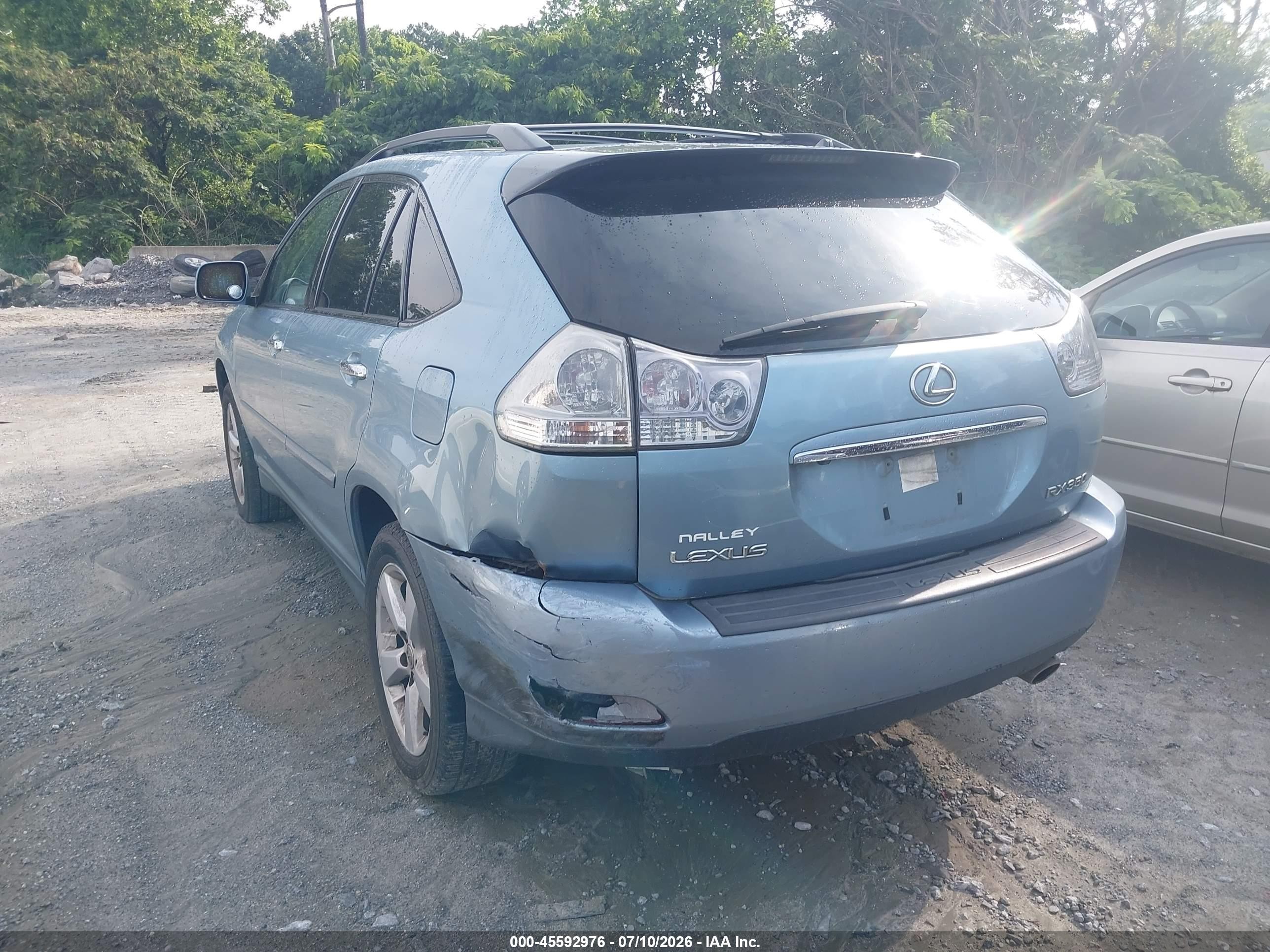 2008 Lexus Rx 350   Blue vin: 2T2GK31UX8C039817