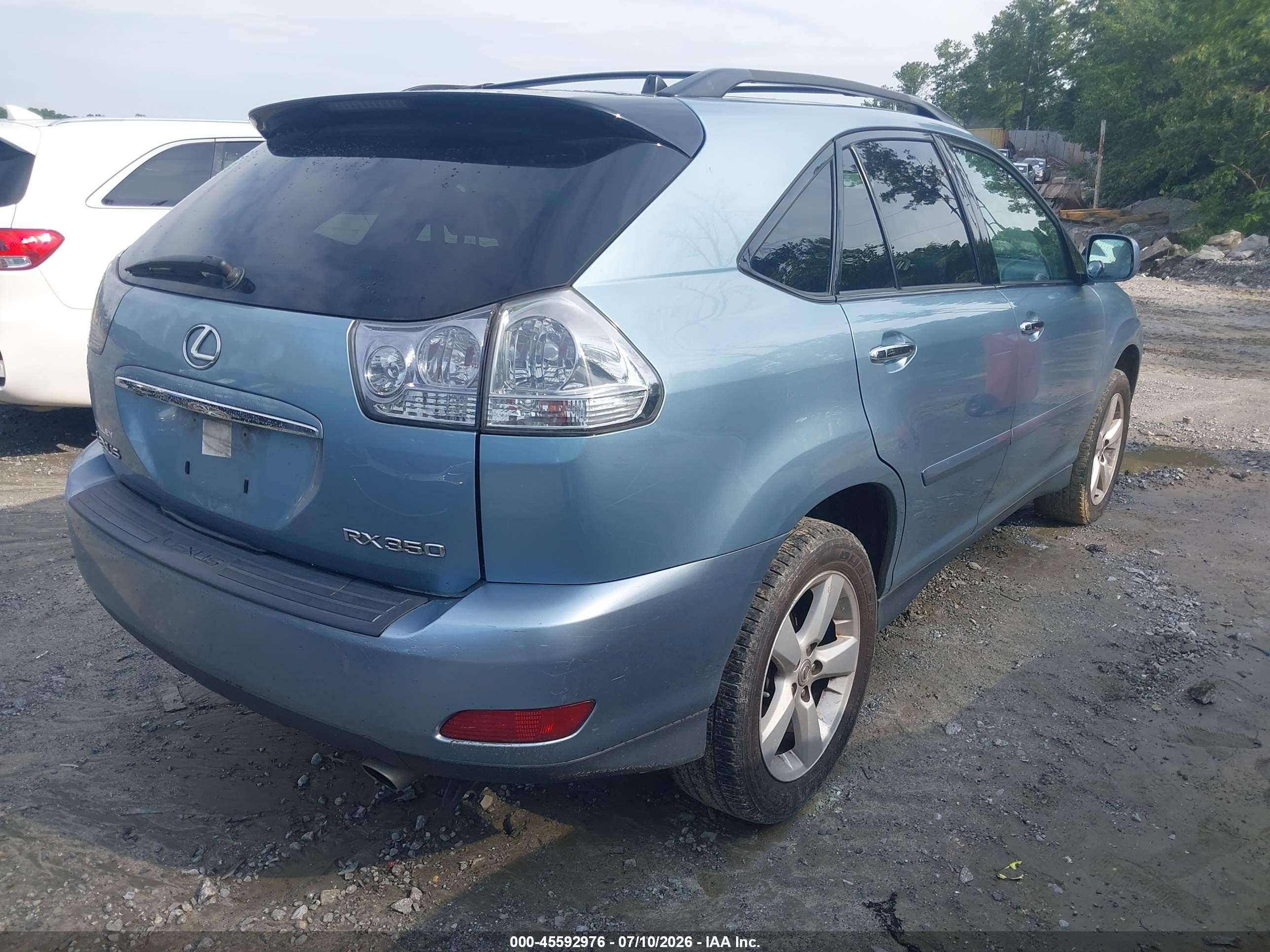 2008 Lexus Rx 350   Blue vin: 2T2GK31UX8C039817
