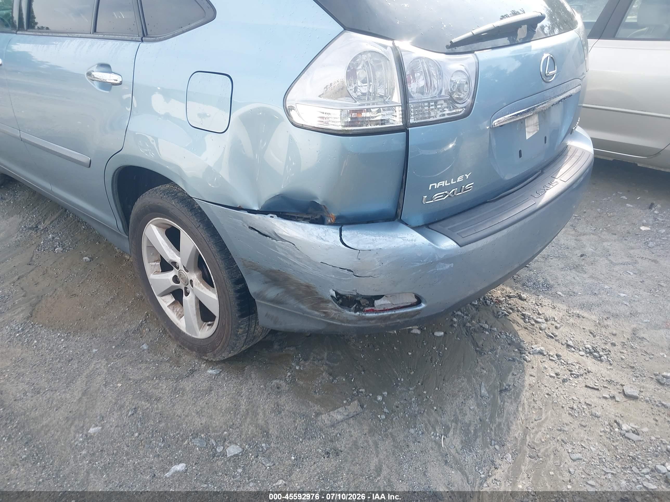 2008 Lexus Rx 350   Blue vin: 2T2GK31UX8C039817