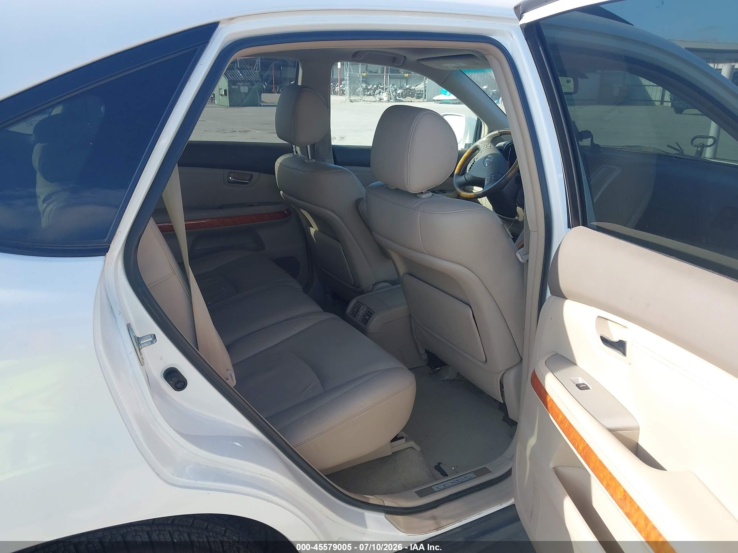 2008 Lexus Rx 350   White vin: 2T2GK31UX8C042510