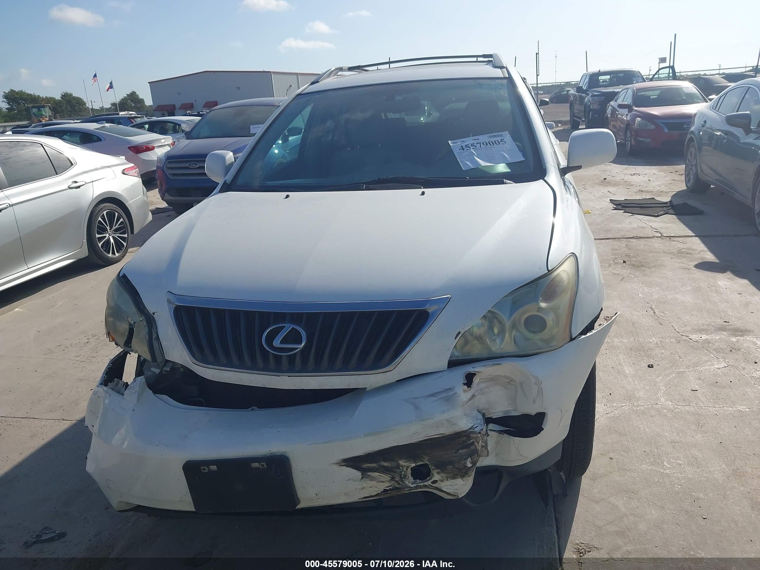 2008 Lexus Rx 350   White vin: 2T2GK31UX8C042510