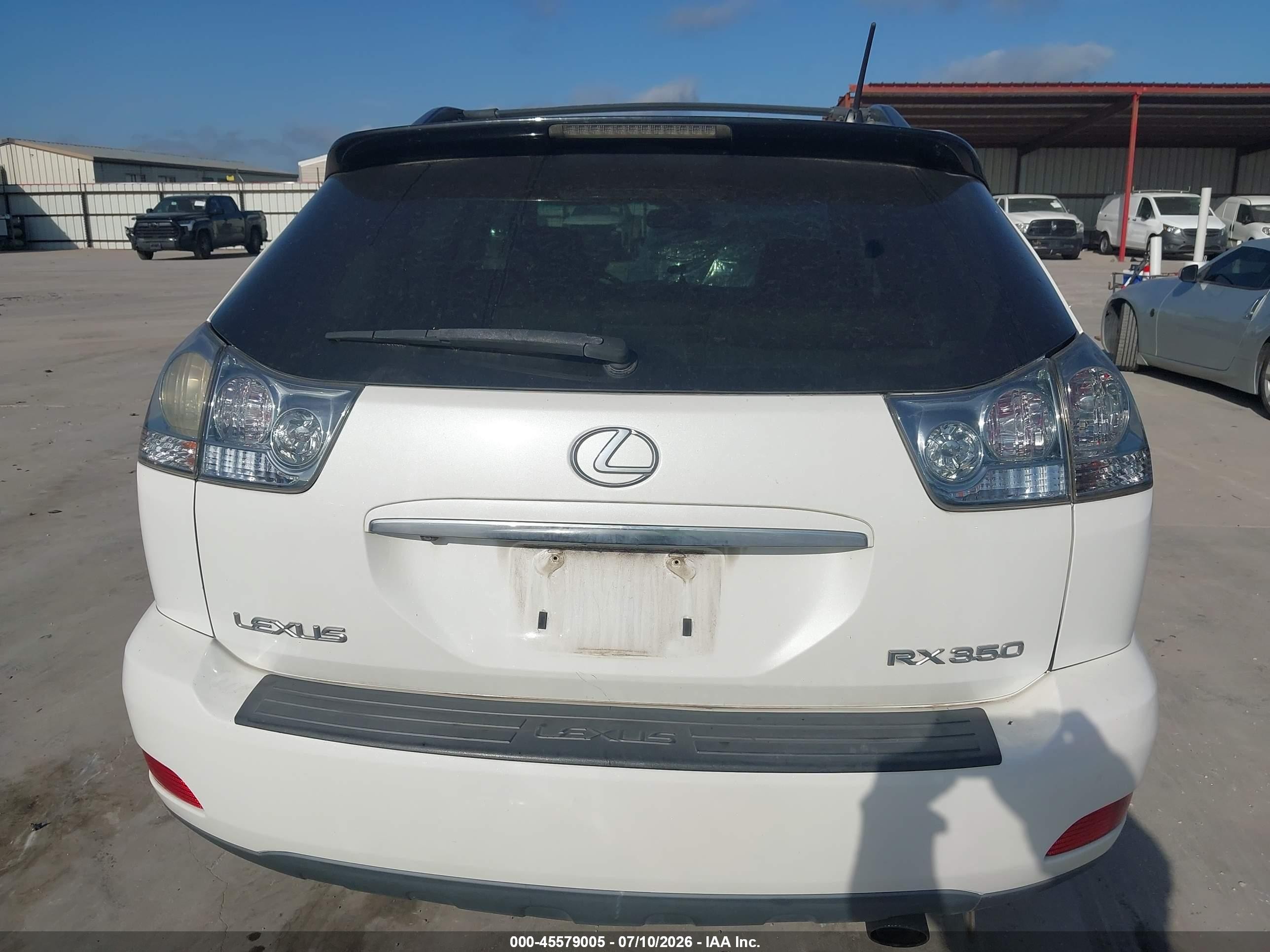 2008 Lexus Rx 350   White vin: 2T2GK31UX8C042510