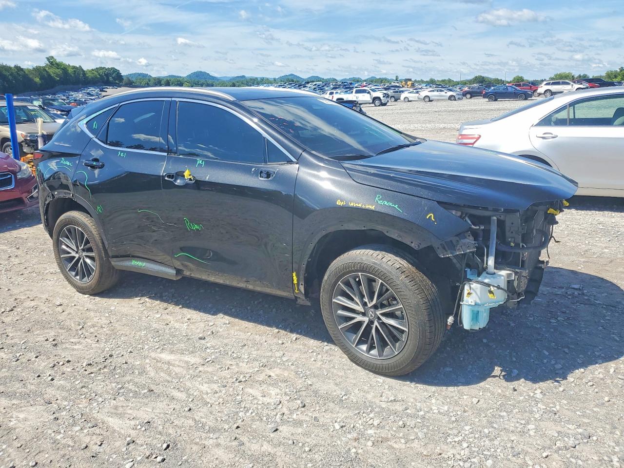 2023 Lexus Nx 350h Черный vin: 2T2GKCEZ2PC011661