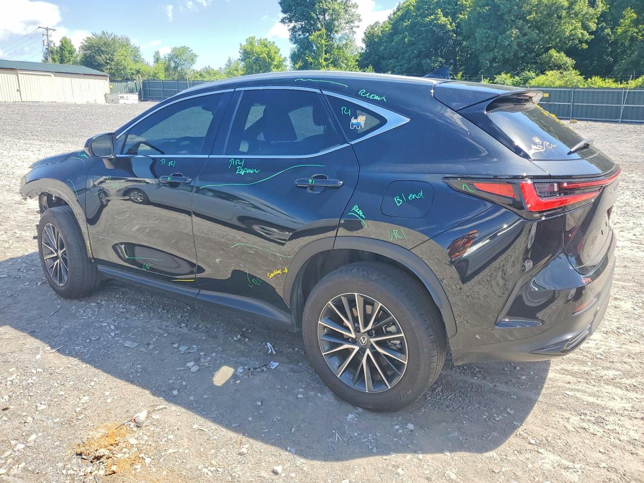 2023 Lexus Nx 350h Черный vin: 2T2GKCEZ2PC011661