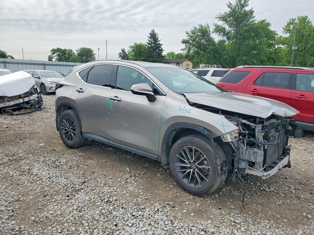 2025 Lexus Nx 350h Premium Серый vin: 2T2GKCEZ8SC035116
